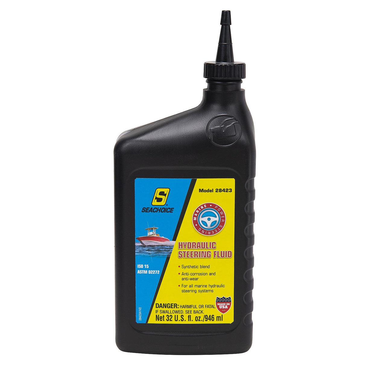 Seachoice 28423 Hydraulic Steering Fluid - Synthetic Blend, ISO 15, 1 Qt. - 28423 - official Seachoice product image 5