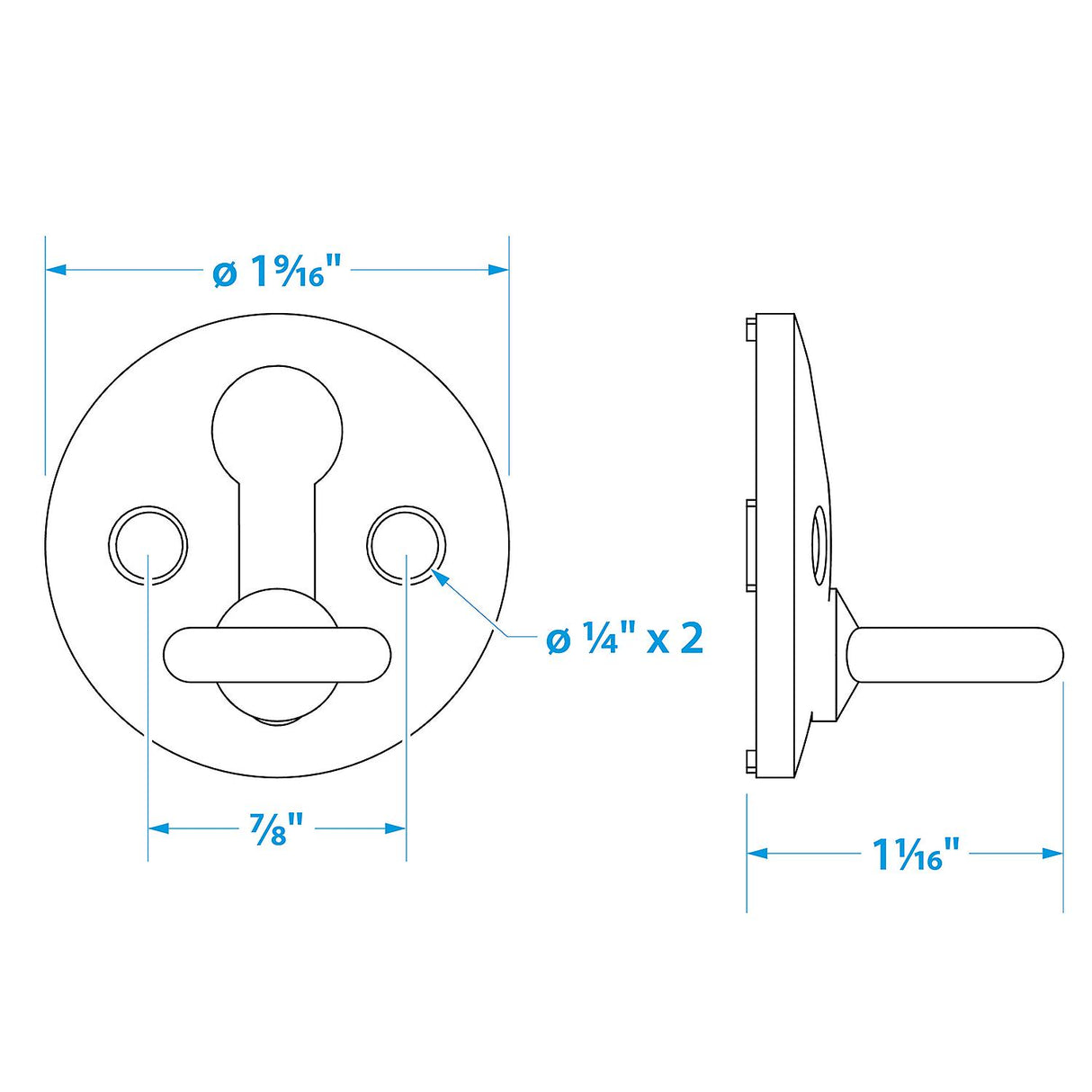 Seachoice Boat Fender Lock, Stainless Steel, Pack of 2 - SC50-30121 - official Seachoice product image 5