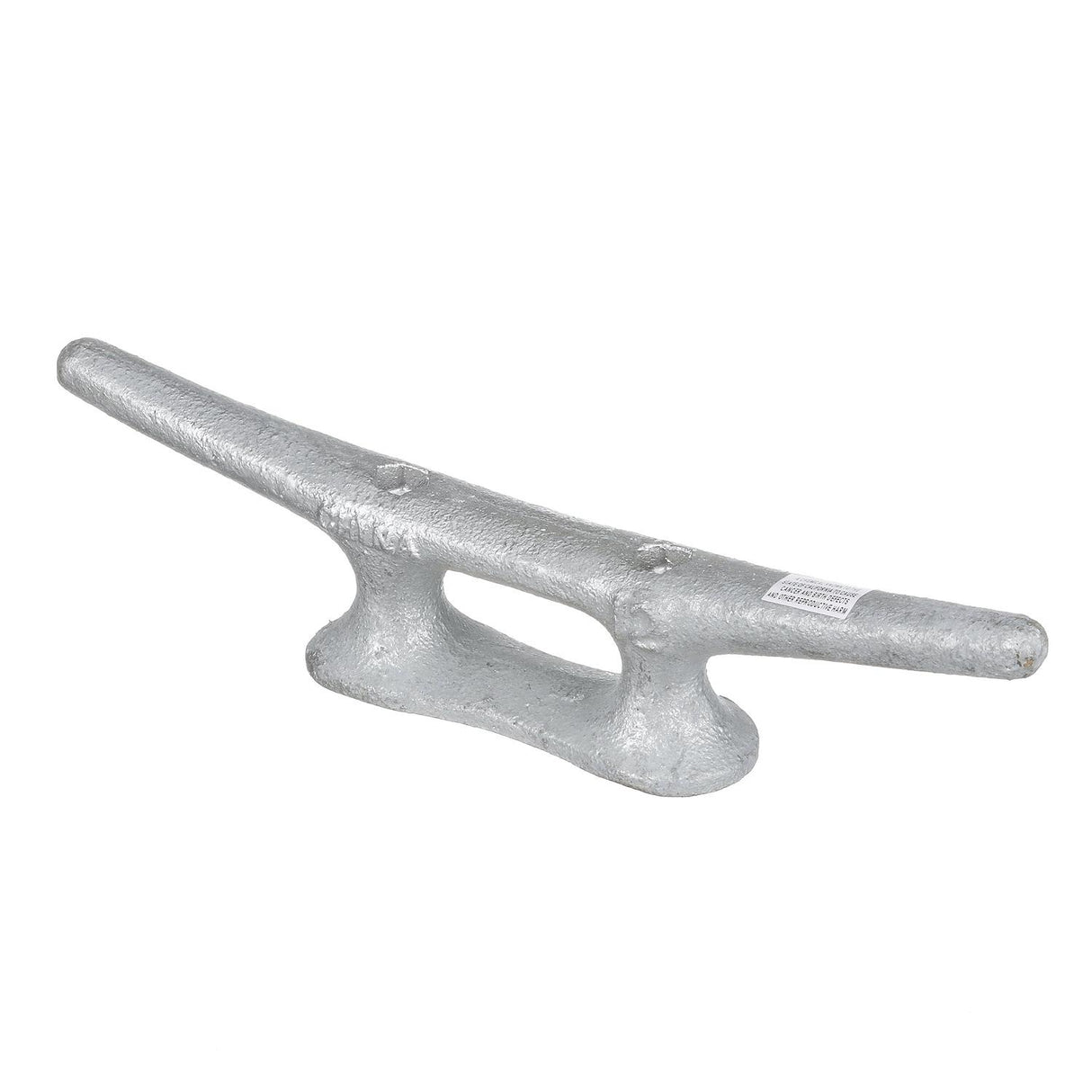 Seachoice Open Base Dock Cleat, Galvanized Gray Iron, 12 In. - 30630