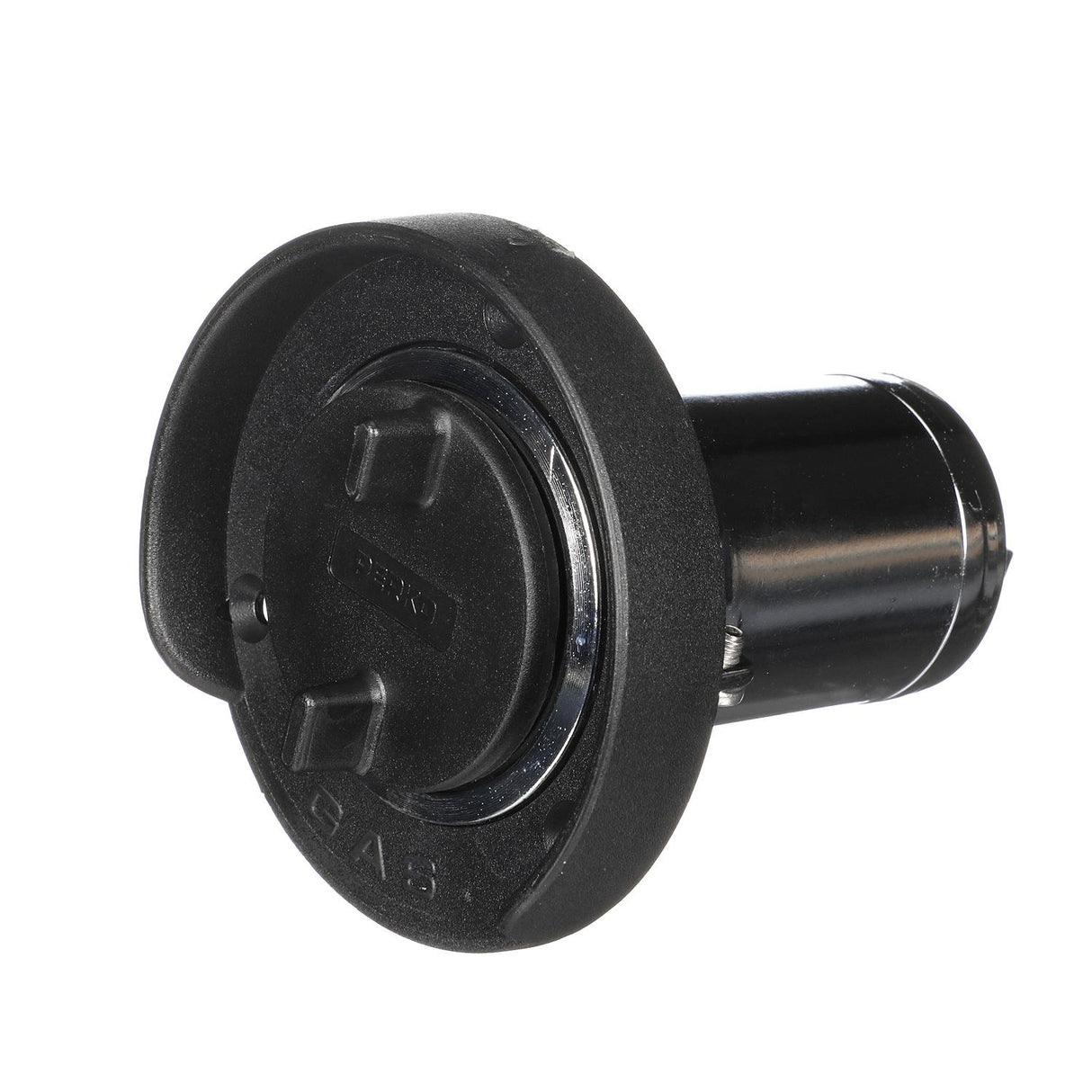 Seachoice Deck Mount Gas Fill Plate w/ Plastic Cap, Chrome-Plated Zinc, Includes Ground Screw and Cap Tether Strap - SC50-32011 - official Seachoice product image 6