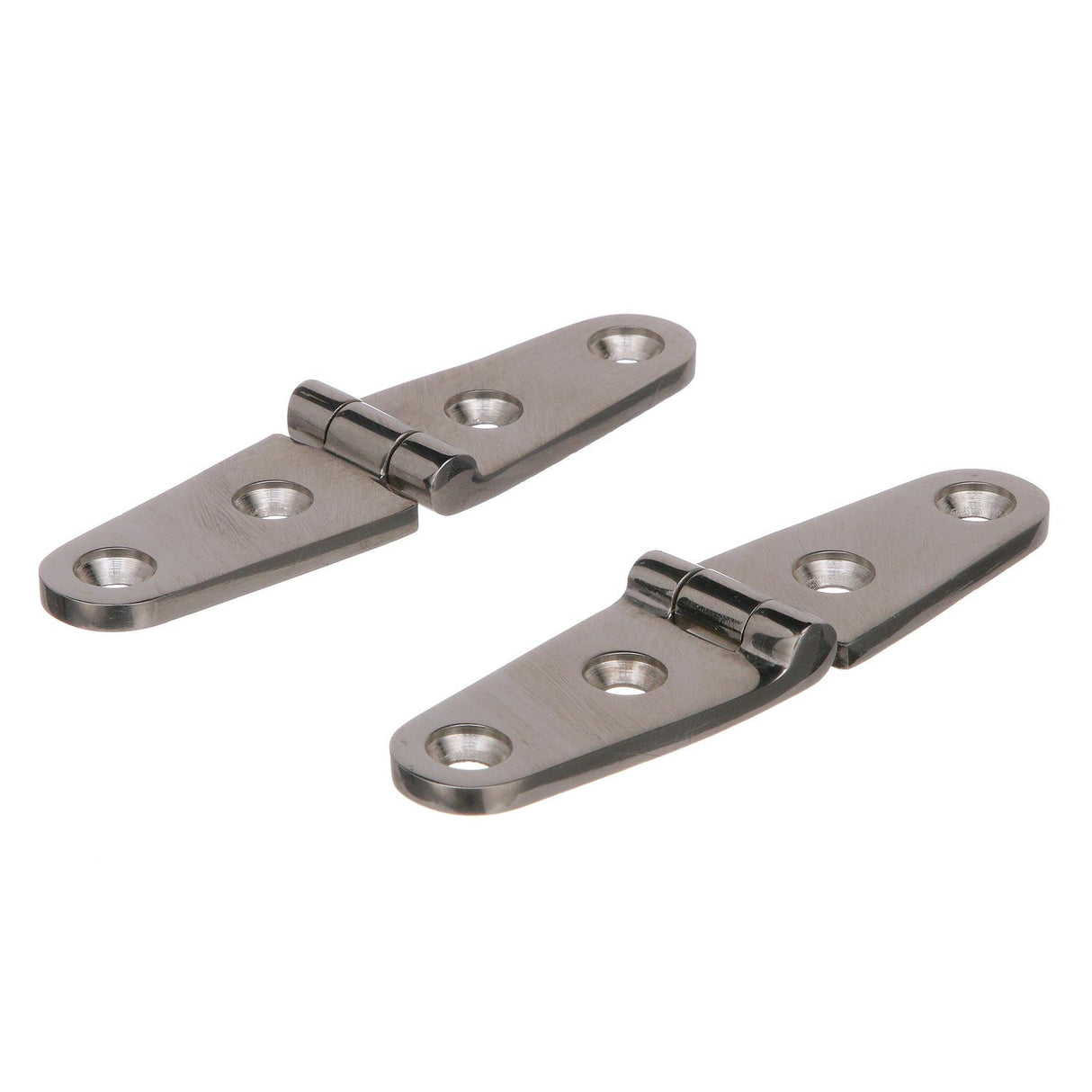 Seachoice Marine-Grade Strap Hinges, Polished 316 Stainless Steel, 4 in. X 1 in., Pack of 2 - SC50-33801 - official Seachoice product image 4