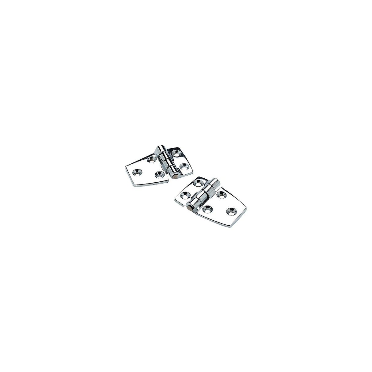 Seachoice 34401 (2) 2-1/4" x 1-1/2" Chrome Plated Zinc 3/4" Short Side Hinges - SC50-34401