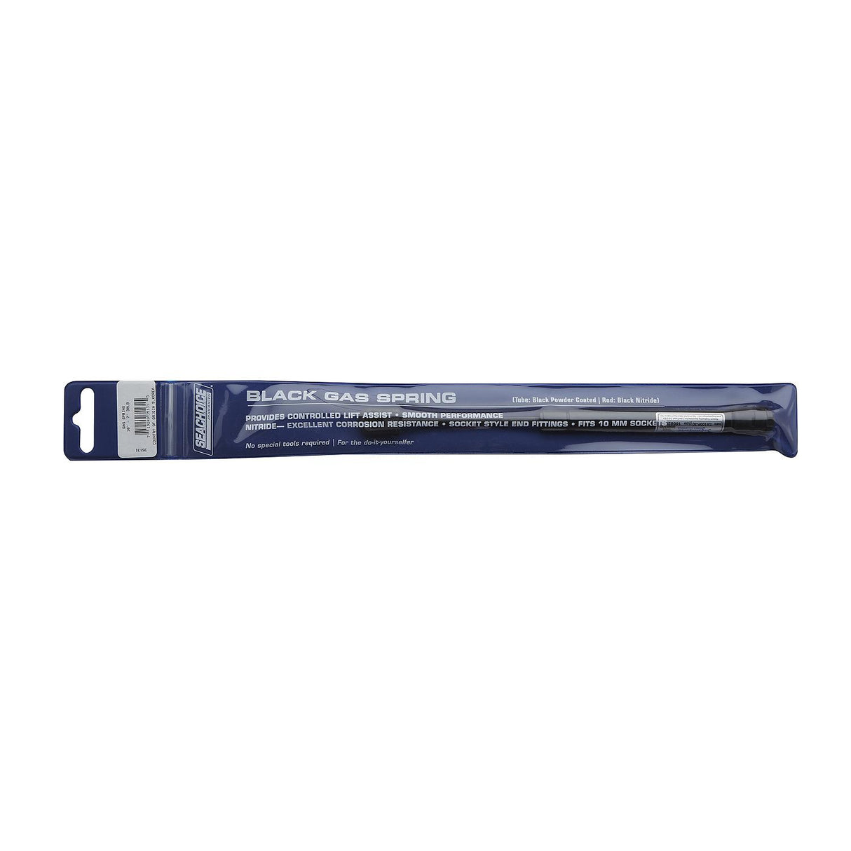 Seachoice Black Gas Spring, 10 In. Compressed-7 In. Extended, 30 Pounds of Force - 35131