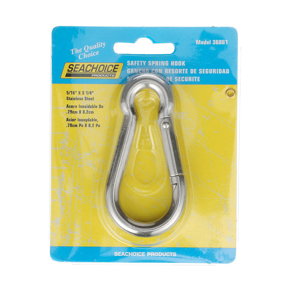 Seachoice Interlocking Spring Hook, 3.25 In. X 0.3125 In., 480 Lb. Max Load - 36861 - official Seachoice product image 5