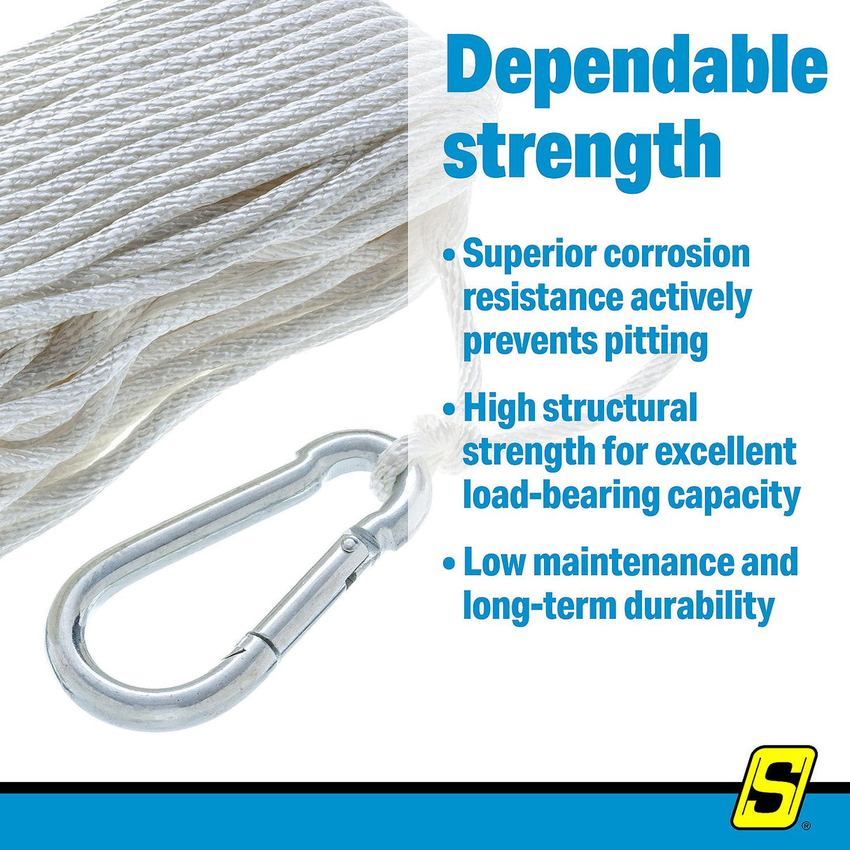 Seachoice Interlocking Spring Hook, 3.25 In. X 0.3125 In., 480 Lb. Max Load - 36861 - official Seachoice product image 11
