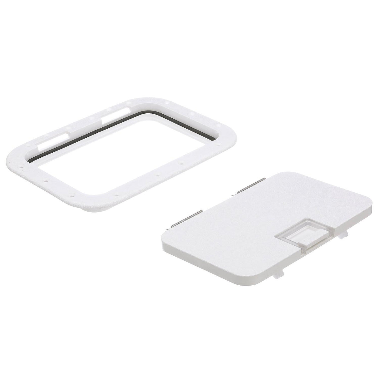 Seachoice Hinged Hatch, Arctic White, 7 in. X 11 in. Inner Dimensions, Acetone Proof Polypropylene - 39141 - official Seachoice product image 8