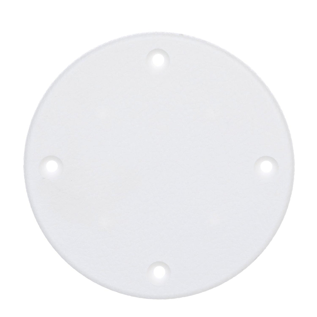 Seachoice 39621 Marine Boat Cover Plate, Arctic White, 4-1/8 in. Outer Diameter - 50-39621