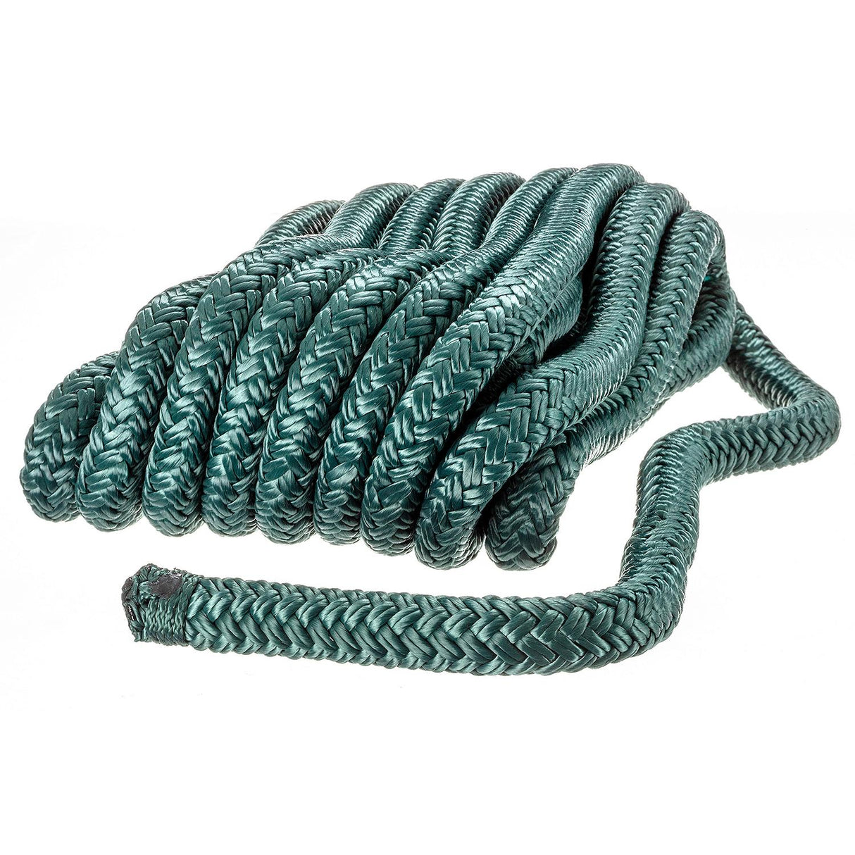 Seachoice Double-Braid Nylon Dock Line w/ Eye Splice, Pre-Shrunk, Heat Stabilized, 1/2 In. X 20 Ft., Forest Green - 39711 - official Seachoice product image 3