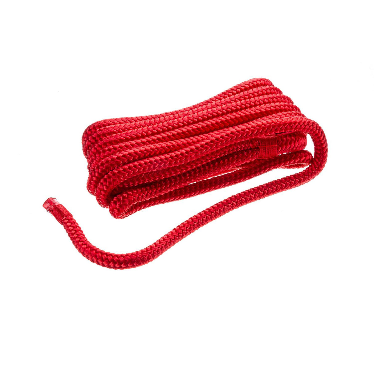 Seachoice Double-Braid Nylon Dock Line w/ Eye Splice, Pre-Shrunk, Heat Stabilized, 3/8 In. X 15 Ft., Red - 39721 - official Seachoice product image 5