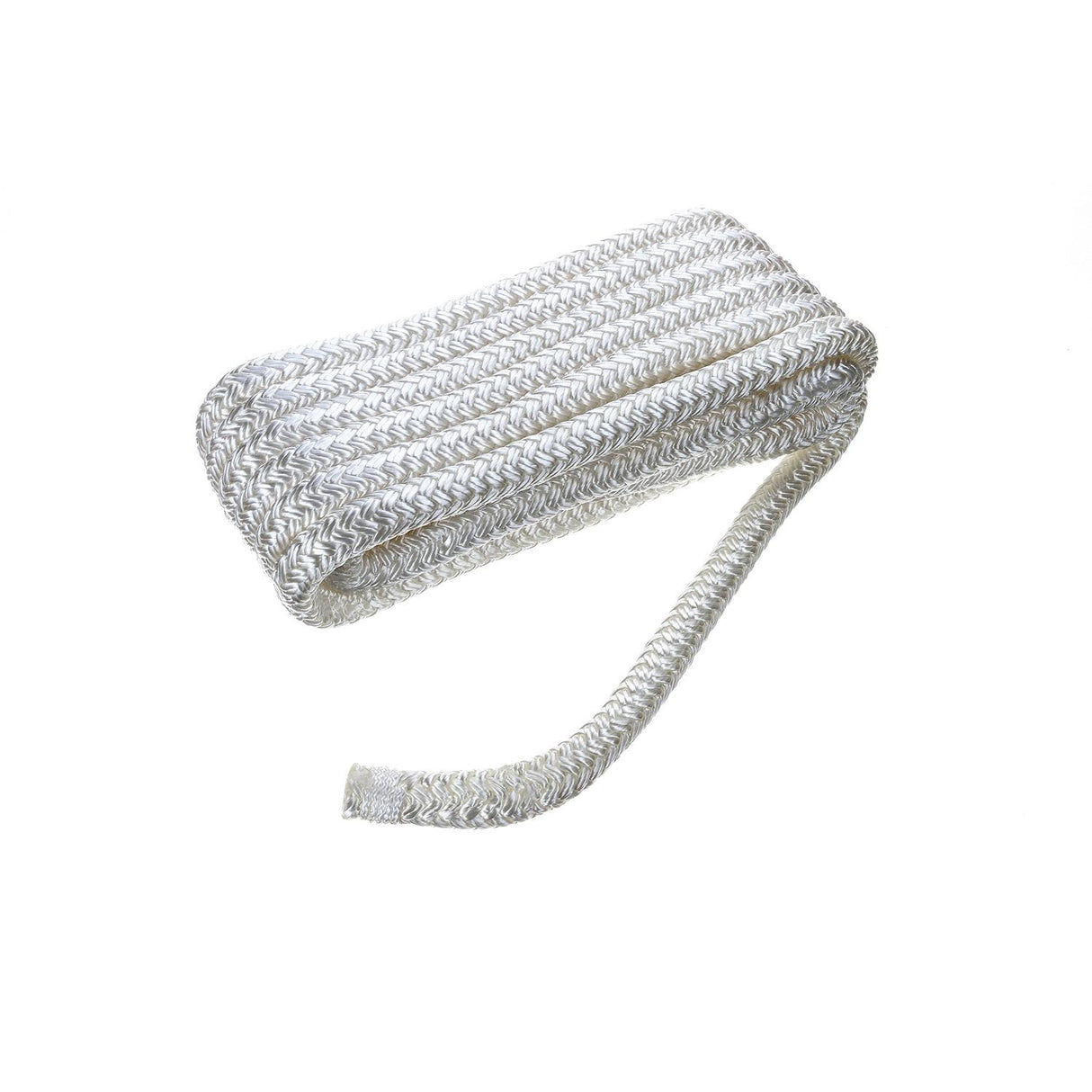 Seachoice Double-Braid Nylon Dock Line w/ Eye Splice, Pre-Shrunk, Heat Stabilized, 1/2 In. X 15 Ft., White - 40111 - official Seachoice product image 4