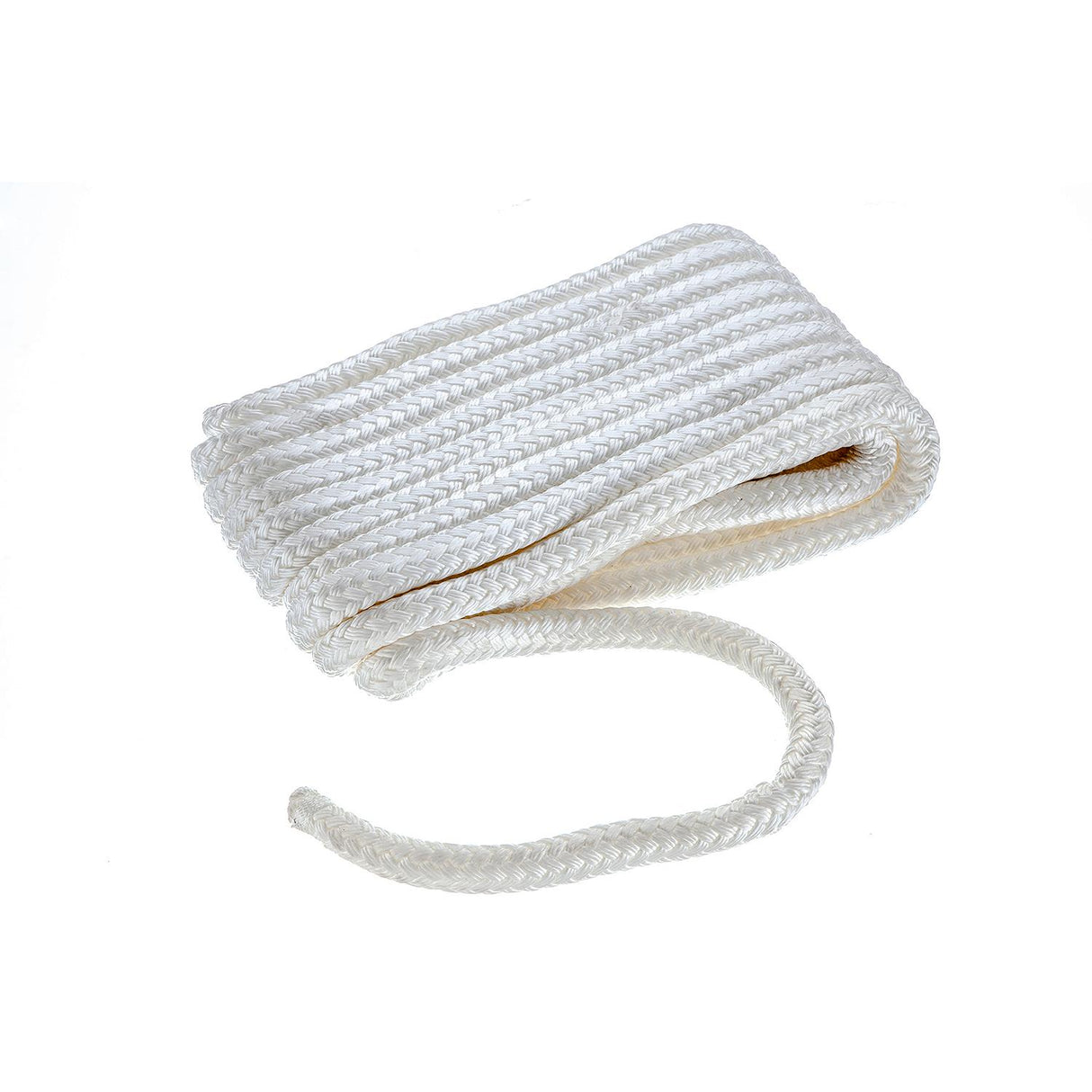Seachoice Double Braid Nylon Dock Line, White, 5/8 in. X 35 Ft., 15 in. Eye Splice, Pre-Shrunk, Heat Stabilized - 40141 - official Seachoice product image 5