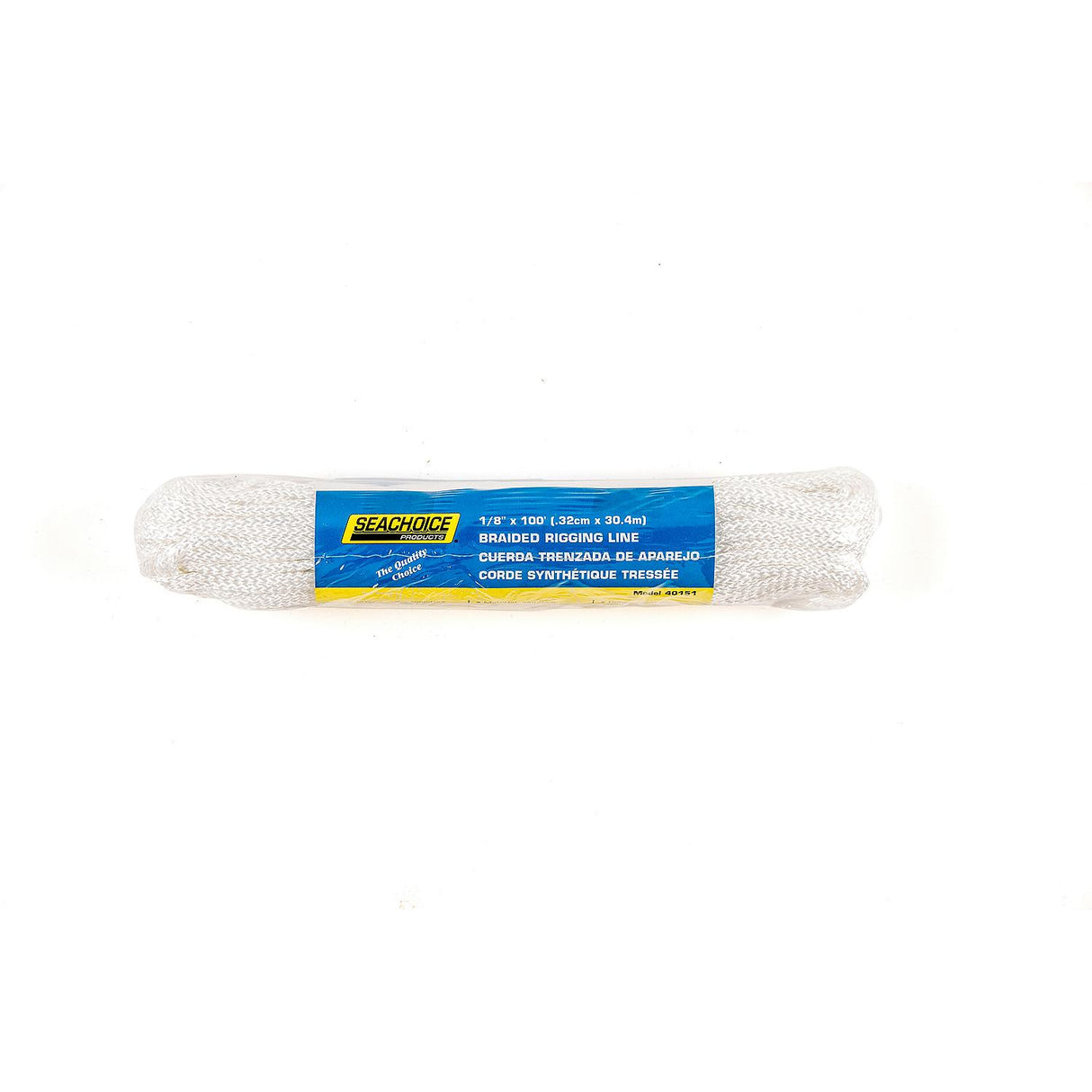 Seachoice Braided Utility Line Boat Rope, 1/8 In. X 100 Ft., White - 40151 - official Seachoice product image 5