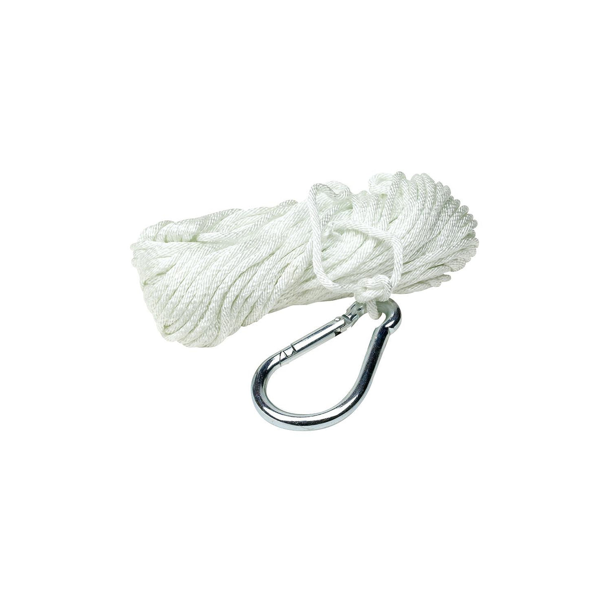 Seachoice Anchor Line Rope, Braided Nylon, White, Spring Hook, 3/16 In. X 100 Ft. - 40231 - official Seachoice product image 7