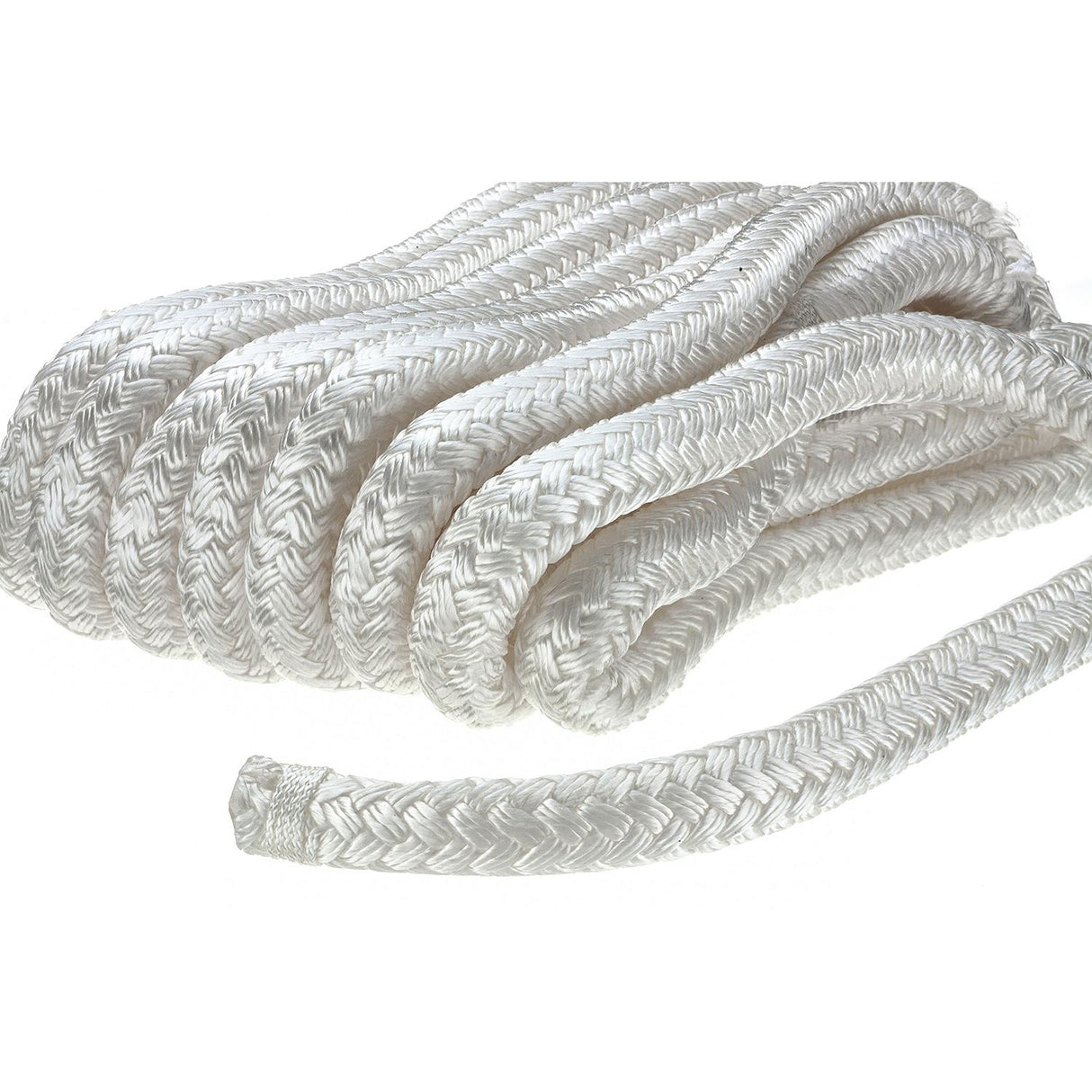 Seachoice Double-Braid Nylon Dock Line w/ Eye Splice, Pre-Shrunk, Heat Stabilized, 5/8 In. X 25 Ft., White - 40251 - official Seachoice product image 5