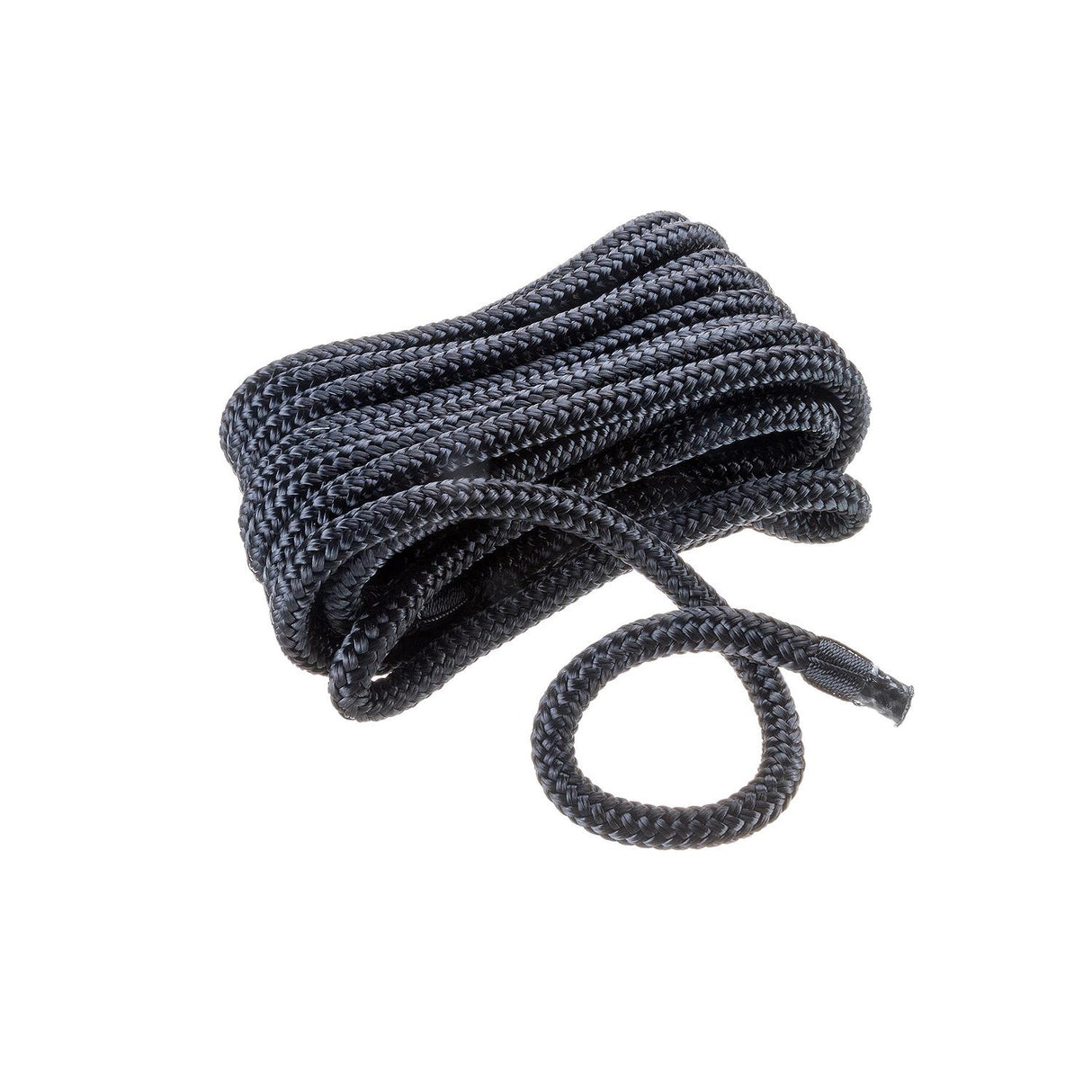 Seachoice Double-Braid Nylon Dock Line w/ Eye Splice, Pre-Shrunk, Heat Stabilized, 3/8 In. X 20 Ft., Black - 40271 - official Seachoice product image 6