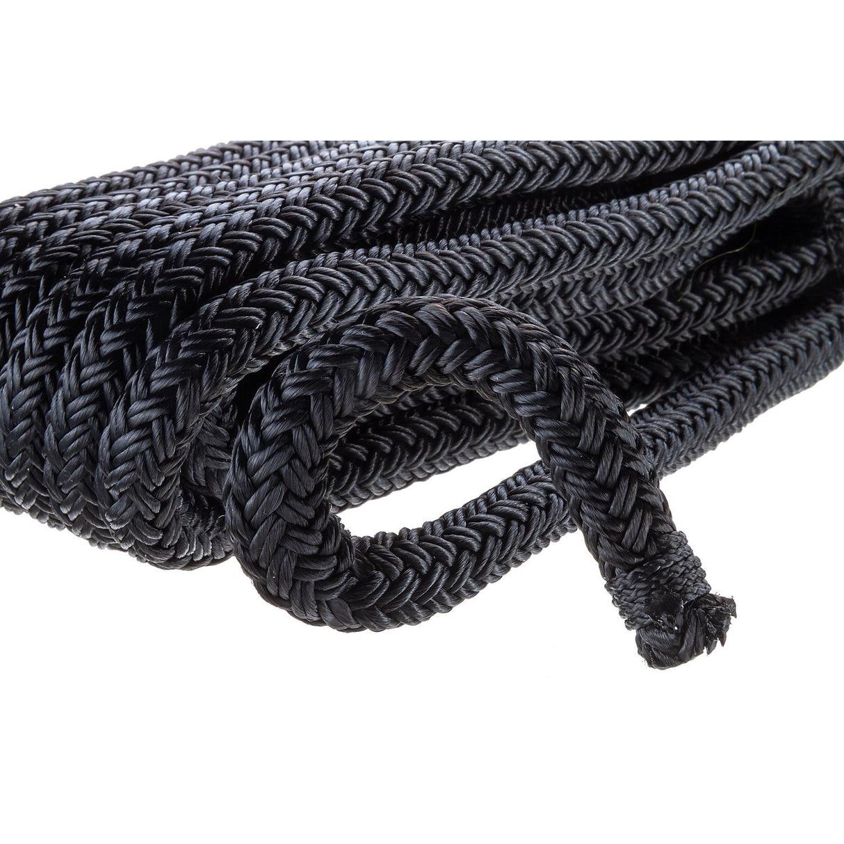 Seachoice Double-Braid Nylon Dock Line w/ Eye Splice, Pre-Shrunk, Heat Stabilized, 1/2 In. X 15 Ft., Black - 40351 - official Seachoice product image 4