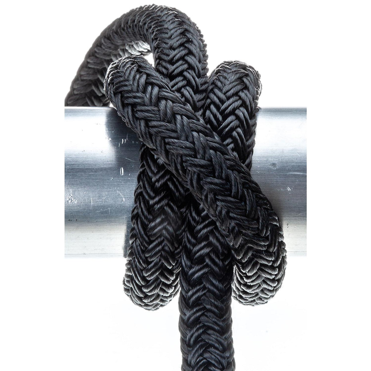 Seachoice Double-Braid Nylon Dock Line w/ Eye Splice, Pre-Shrunk, Heat Stabilized, 1/2 In. X 15 Ft., Black - 40351 - official Seachoice product image 6