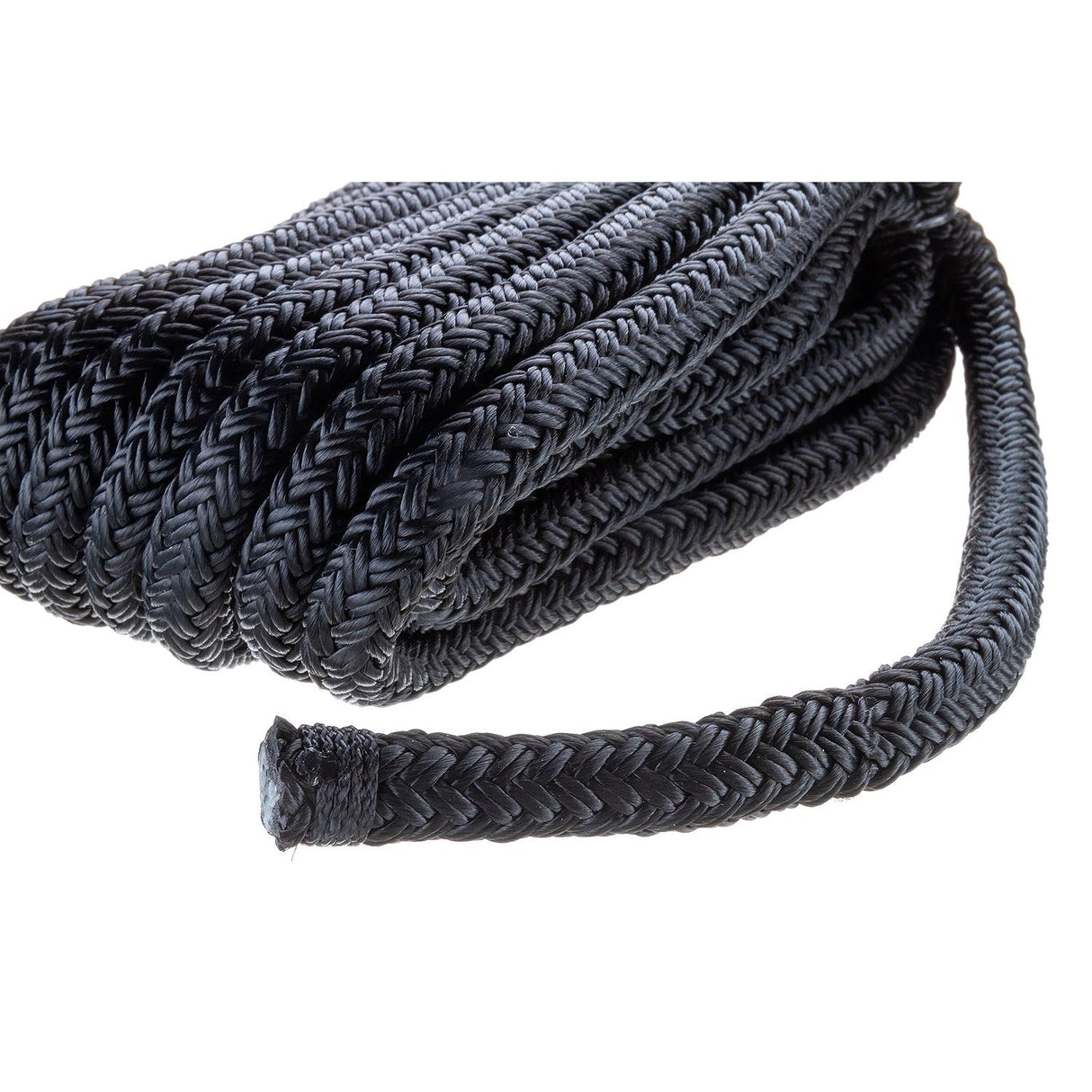 Seachoice Double-Braid Nylon Dock Line w/ Eye Splice, Pre-Shrunk, Heat Stabilized, 1/2 In. X 20 Ft., Black - 40401 - official Seachoice product image 6