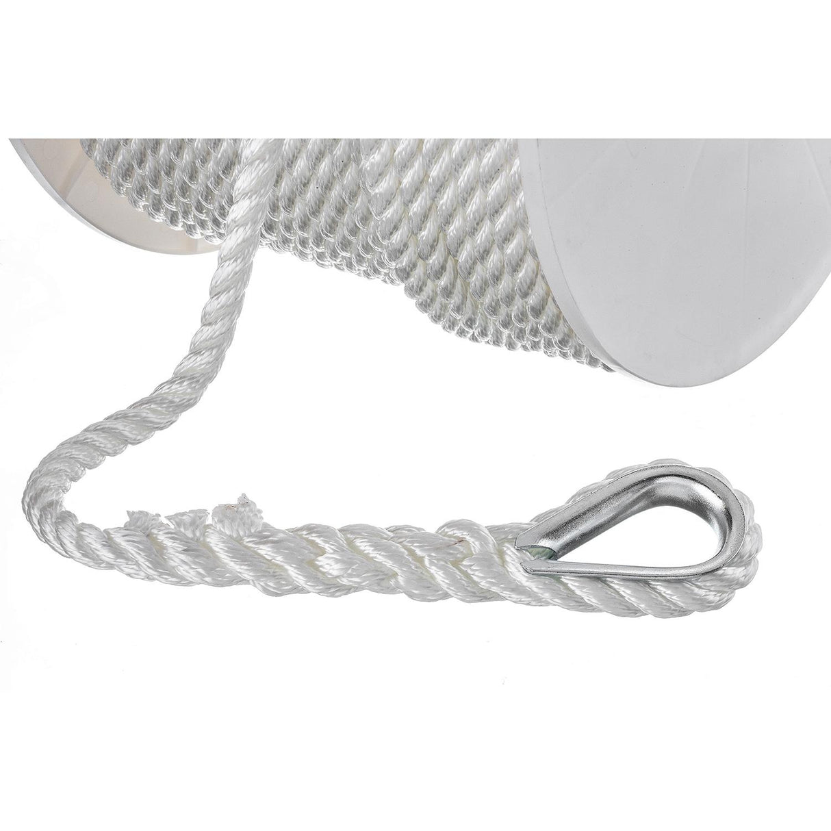 Seachoice Anchor Line Rope, 3-Strand Twisted, White, Nylon, 1/2 in. X 250 Ft. - 40781 - official Seachoice product image 4