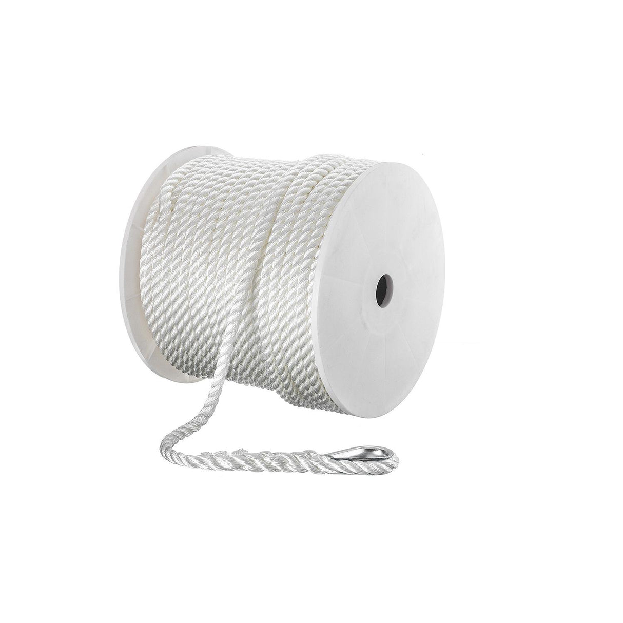 Seachoice Anchor Line Rope, 3-Strand Twisted, White, Nylon, 1/2 in. X 250 Ft. - 40781 - official Seachoice product image 5