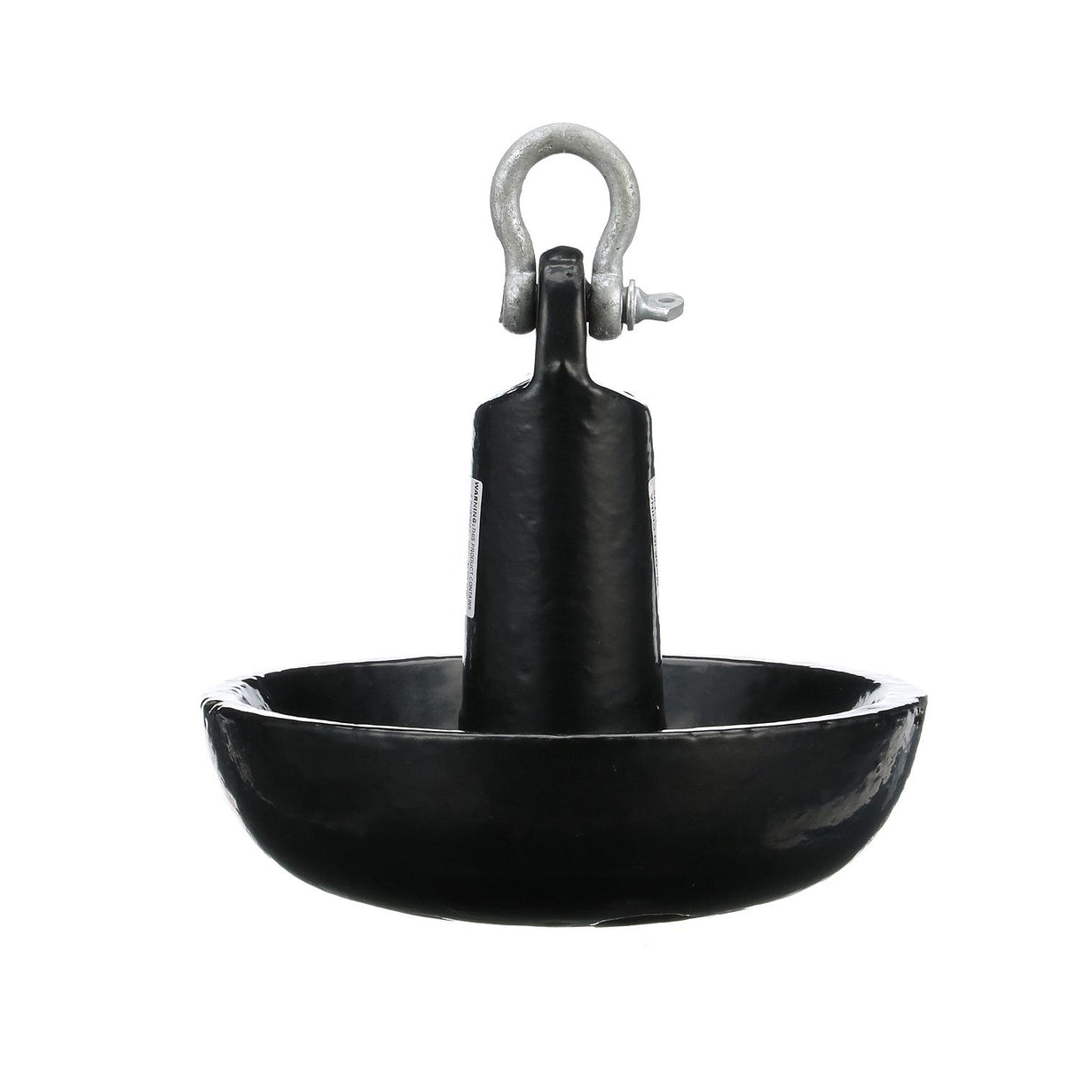 Seachoice Mushroom Anchor, Vinyl Coated Cast Iron, Black, 20 Lbs., Boats Up to 24 Ft. Long - 41270