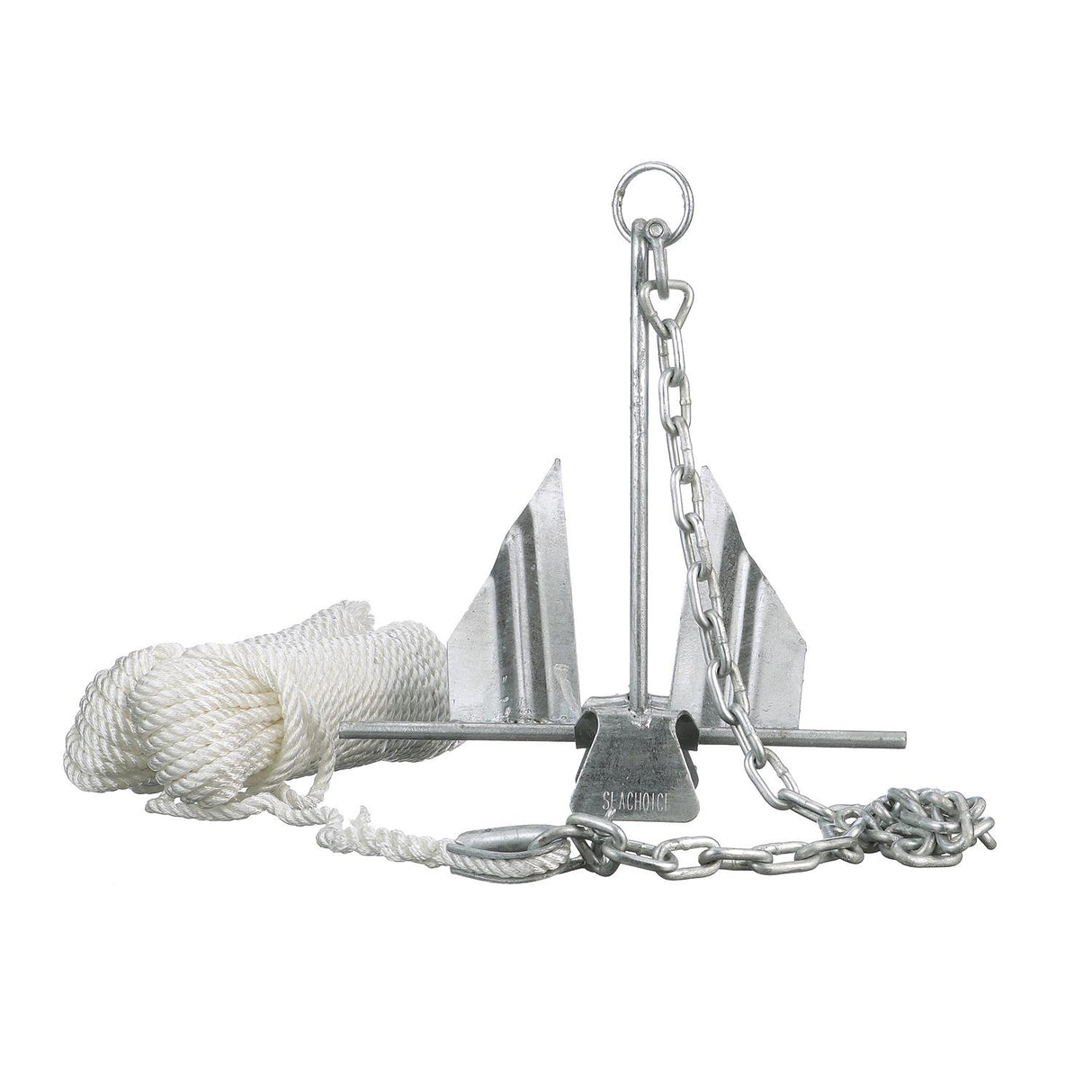 Seachoice Utility Anchor Kit, Hot-Dipped Galvanized Steel, Includes Lead Chain, Shackles, 150-Ft. Anchor Line, for Boats 20-24 Ft. - 41622 - image 2