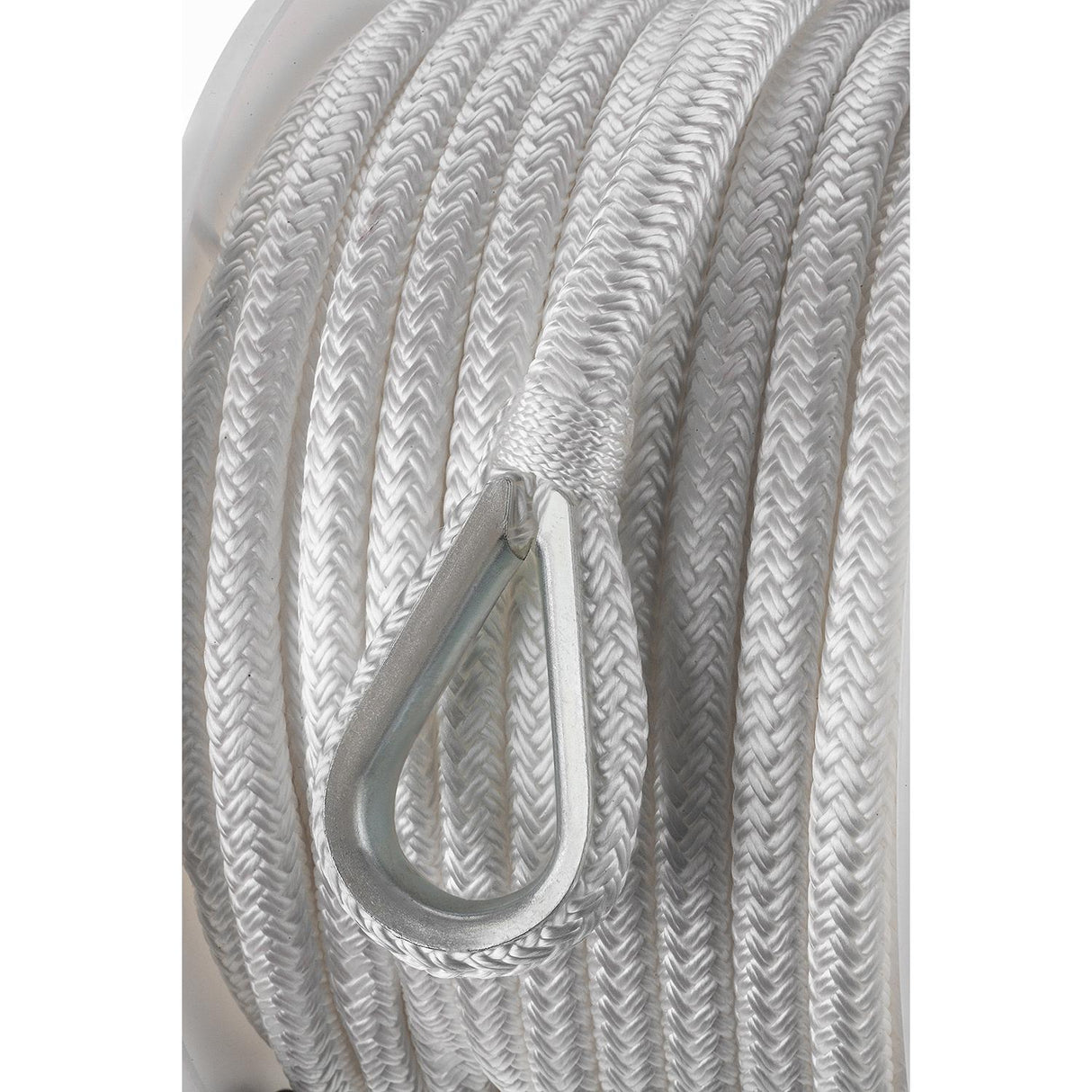 Seachoice Boat Anchor Rope, Double-Braid, Nylon, Achor Line, 3/8 in. X 100 Ft., White - 42101 - official Seachoice product image 5