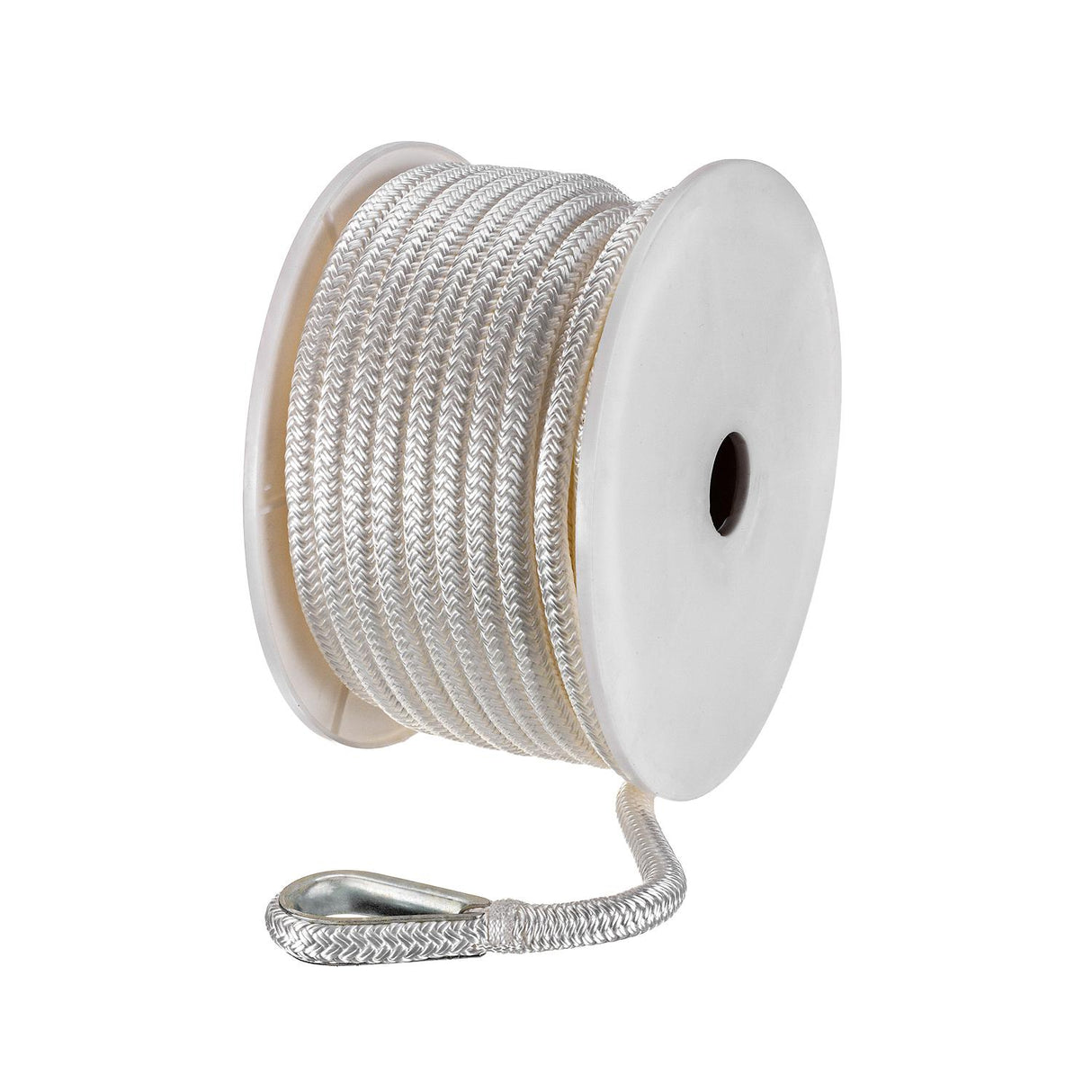 Seachoice Boat Anchor Rope, Double-Braid, Nylon, Achor Line, 3/8 in. X 100 Ft., White - 42101 - official Seachoice product image 4