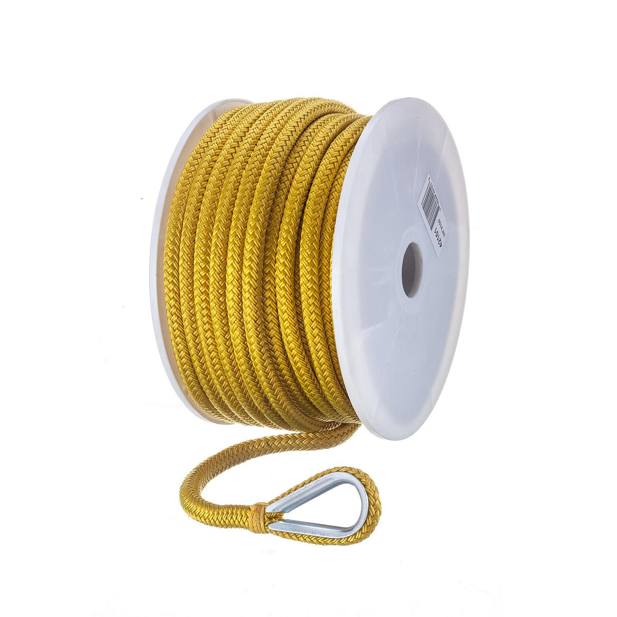 Seachoice Boat Anchor Rope, Double-Braid, Nylon, Achor Line, 3/8 in. X 100 Ft., Yellow - 42151 - official Seachoice product image 5