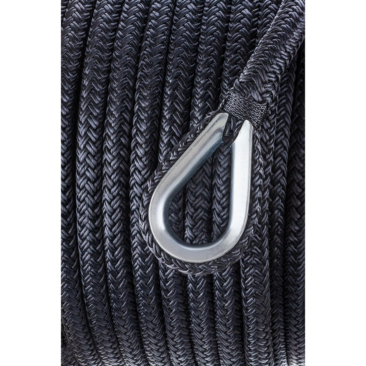 Seachoice Boat Anchor Rope, Double-Braid, Nylon, Achor Line, 1/2 in. X 150 Ft., Black - 42281 - official Seachoice product image 5