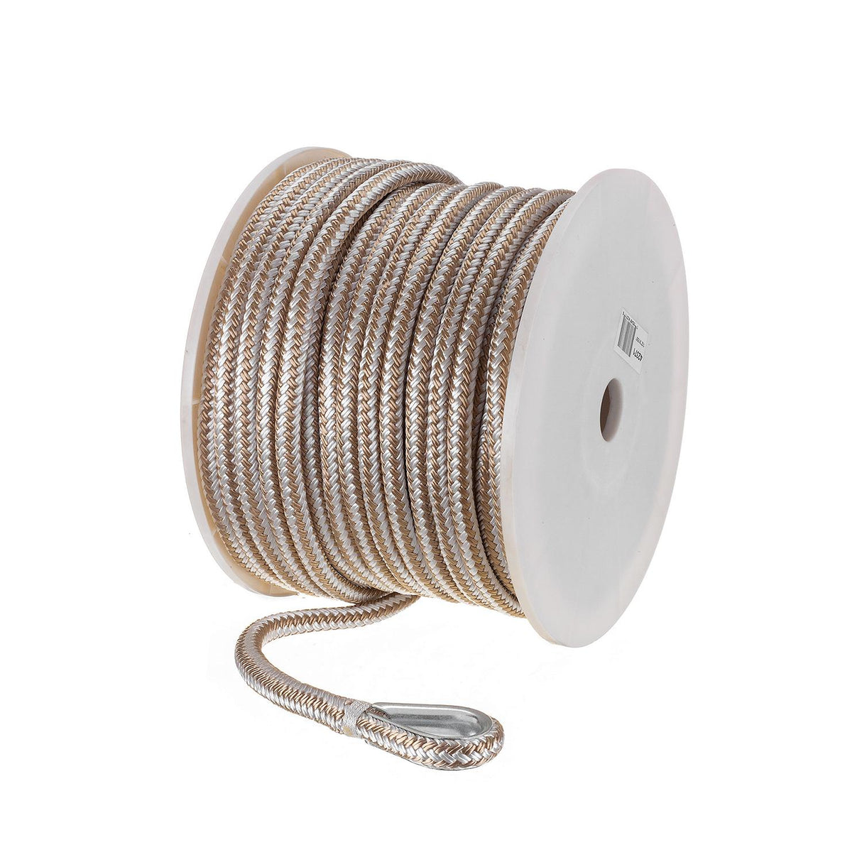 Seachoice Boat Anchor Rope, Double-Braid, Nylon, Achor Line, 1/2 in. X 150 Ft., Gold/White - 42371 - official Seachoice product image 5