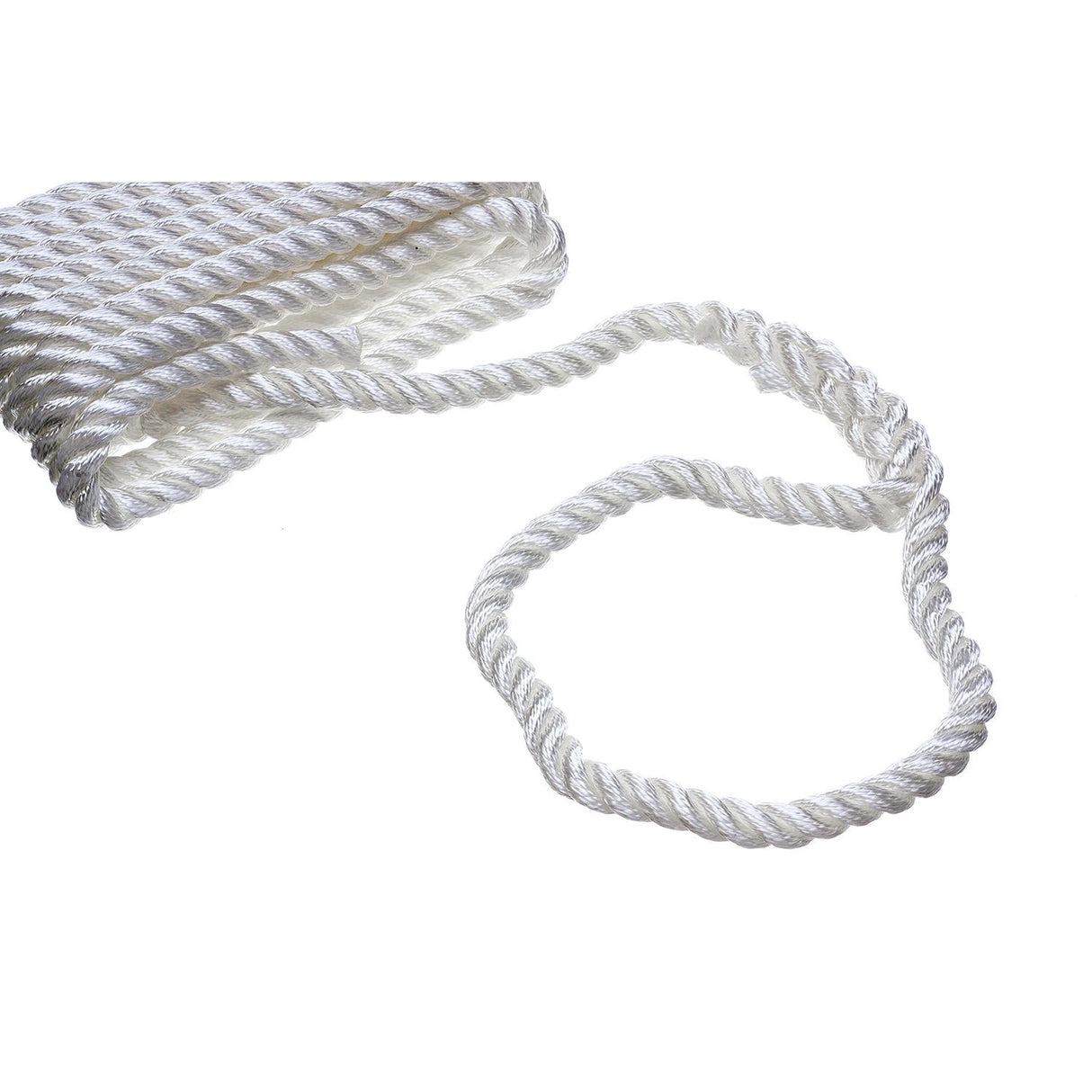 Seachoice High Quality Dock Rope for Boating - 3-Strand Twisted Nylon Line, â
-Inch x 25 Feet, White - 42601