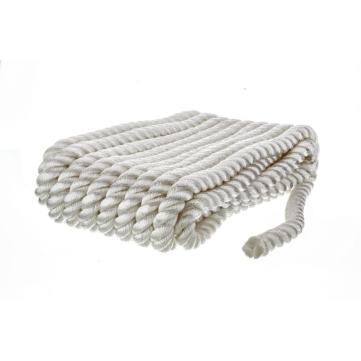 Seachoice High Quality Dock Rope for Boating - 3-Strand Twisted Nylon Line, ¾-Inch x 25 Feet, White - 42631 - official Seachoice product image 6