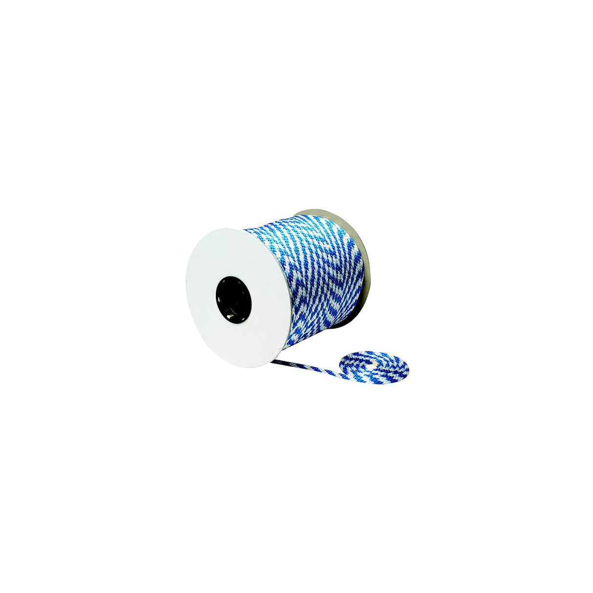 Seachoice 42780 Solid Braid 100% MFP Mulit-Purpose Rope Spool, 3/8 in x 500 ft, Blue and White - 50-42780