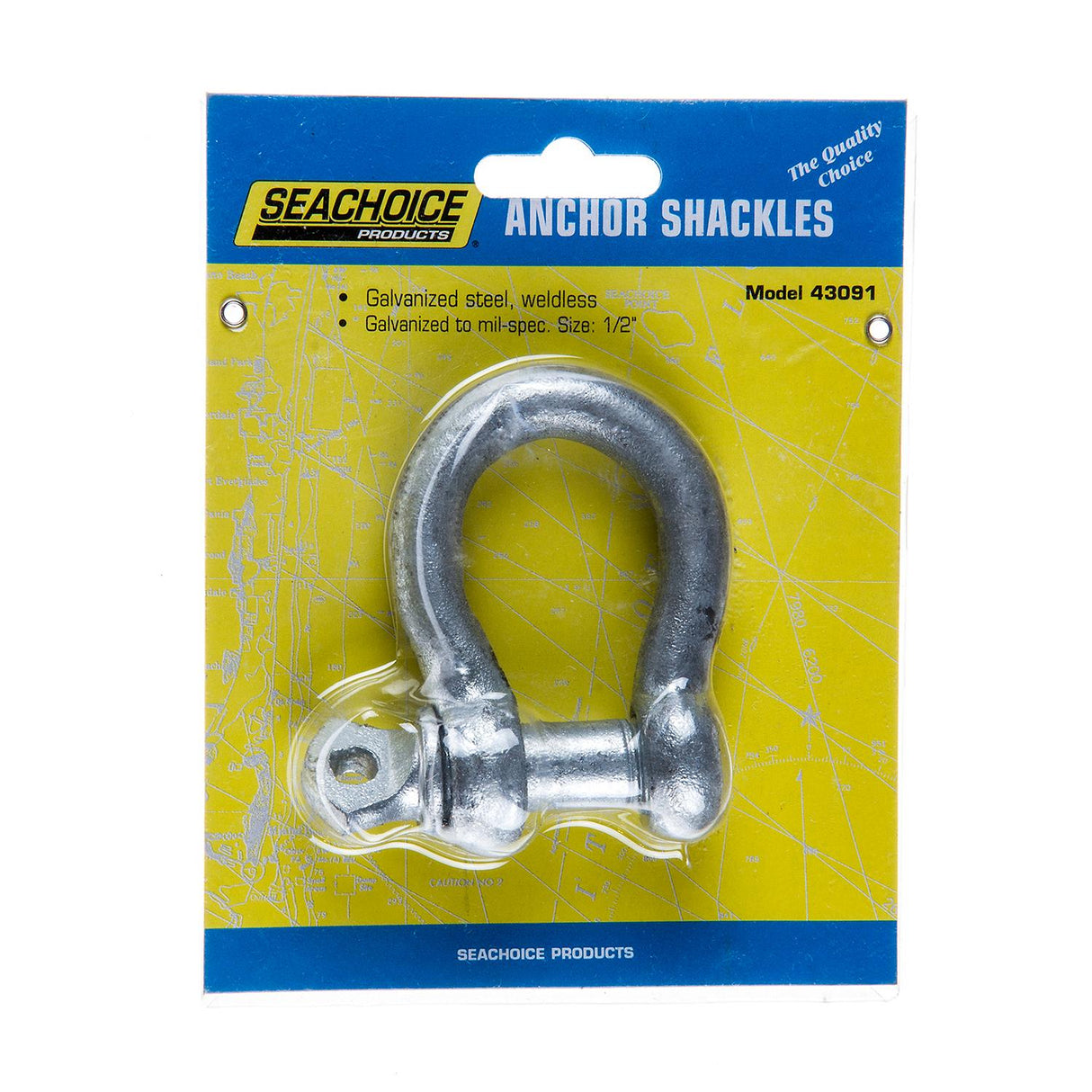Seachoice Galvanized Steel Anchor Shackles, 1/2 In. - 43091 - official Seachoice product image 4