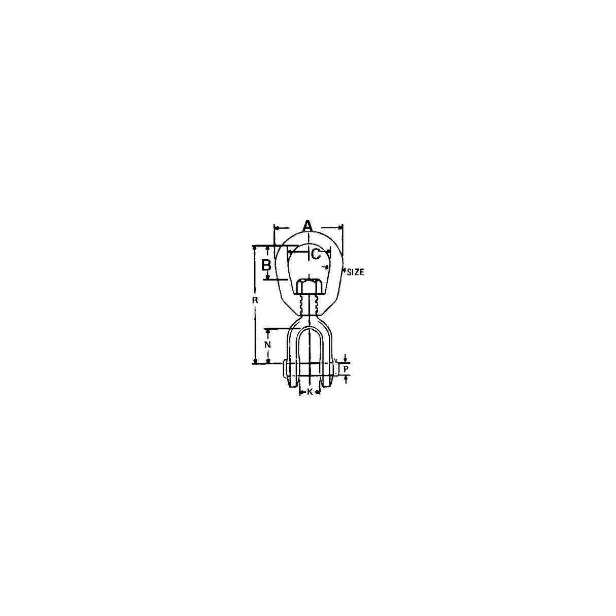 Seachoice Jaw & Eye Swivel-Hot Dip Galvanized-3/8 - 43620 - official Seachoice product image 3