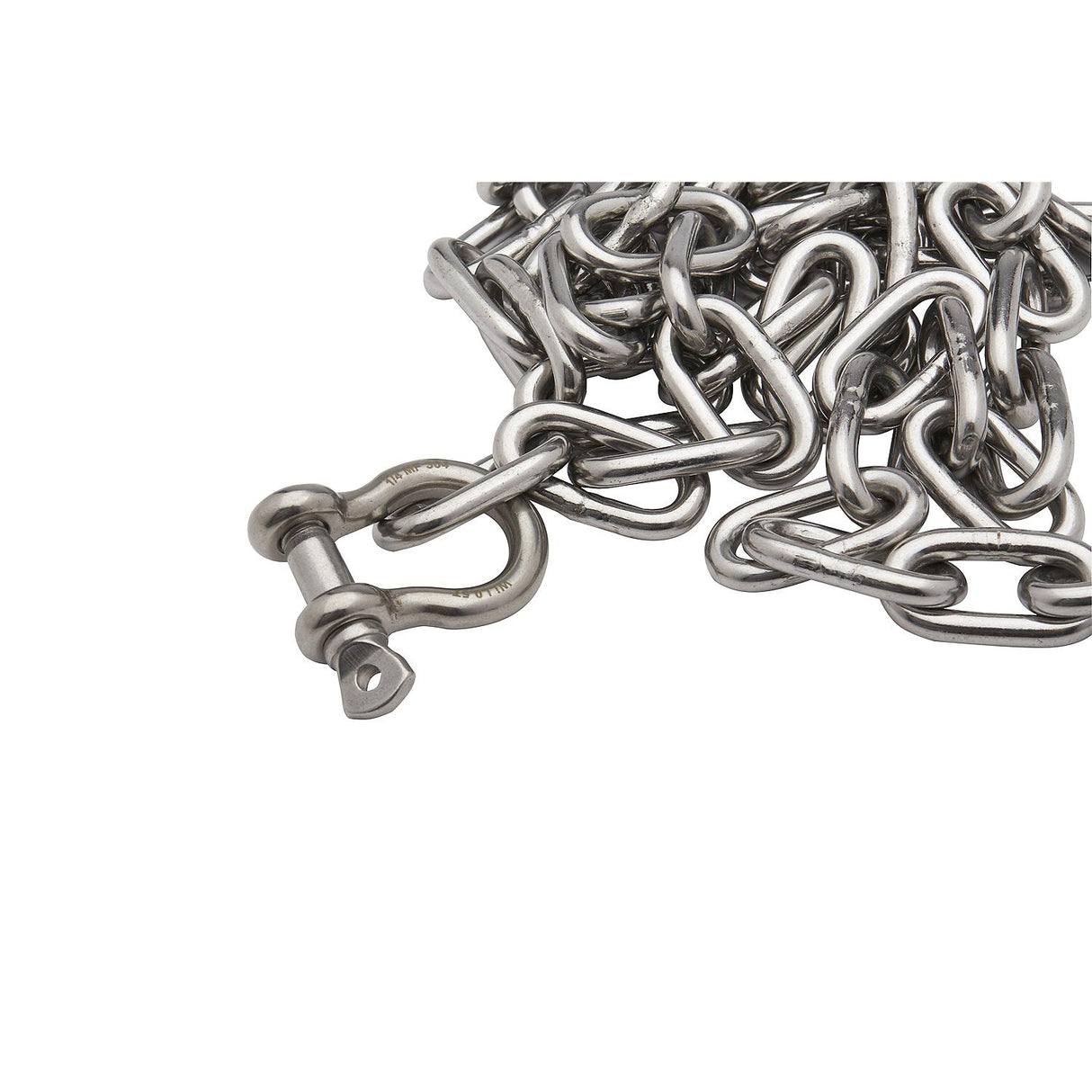 Seachoice 304 Stainless Steel Chain with Shack, 3/16 In. x 4 Ft. - 44103