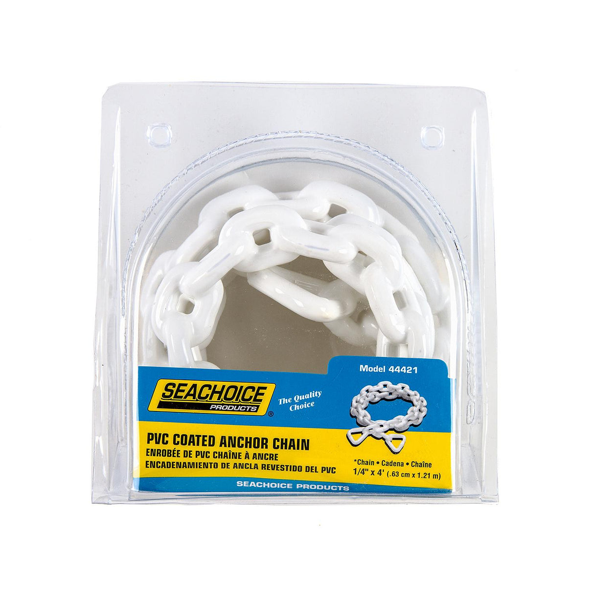 Seachoice Boat Anchor Chain, PVC, White, Coated, 1/4 In. X 4 Ft. - 44421 - official Seachoice product image 5