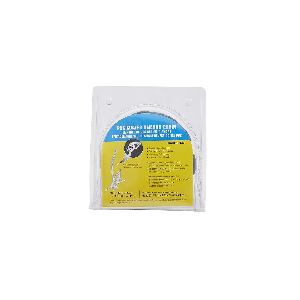 Seachoice PVC Coated Anchor Chain, 1/4 In. x 4 In. - 44423 - official Seachoice product image 3
