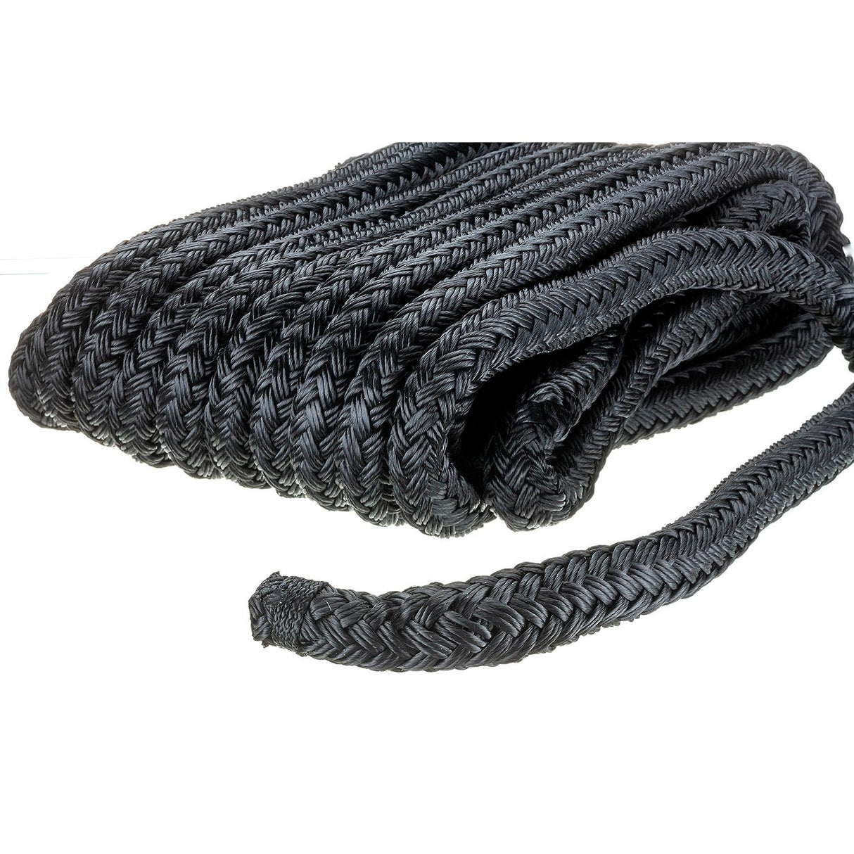 Seachoice 46961 Double-Braid Nylon Dock Line w/ Eye Splice, Pre-Shrunk, Heat Stabilized, 5/8 In. X 30 Ft., Black - 46961 - official Seachoice product image 3