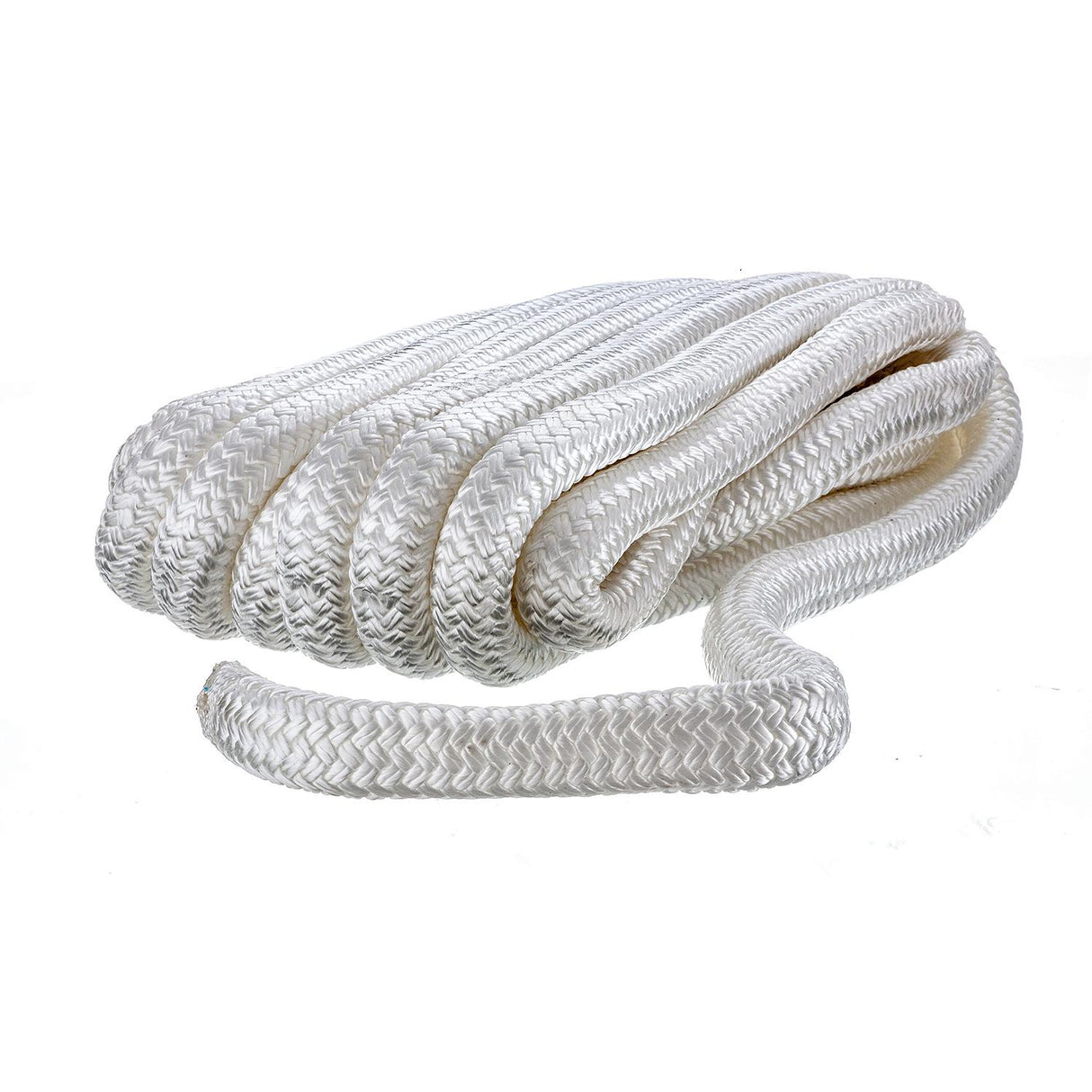 Seachoice Double-Braid Nylon Dock Line w/ Eye Splice, Pre-Shrunk, Heat Stabilized, 3/4 In. X 25 Ft., White - 47101 - official Seachoice product image 4