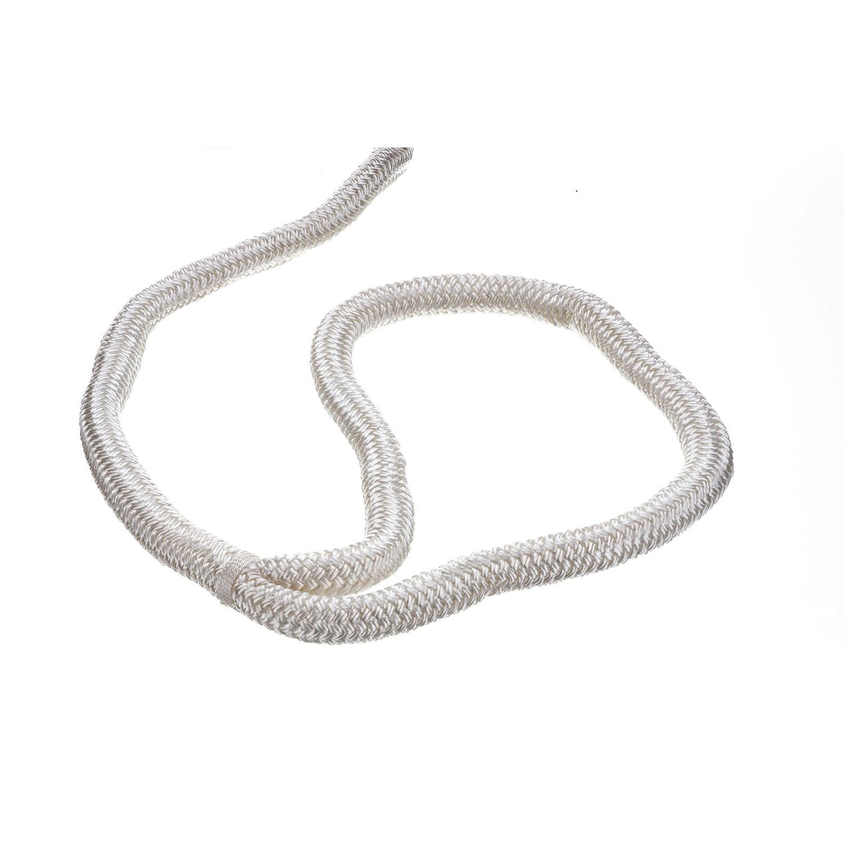 Seachoice Double-Braid Nylon Dock Line w/ Eye Splice, Pre-Shrunk, Heat Stabilized, 3/4 In. X 50 Ft., White - 47121