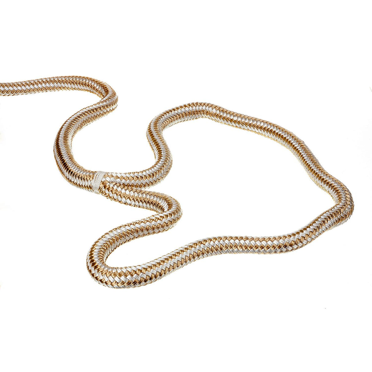 Seachoice Double-Braid Nylon Dock Line w/ Eye Splice, Pre-Shrunk, Heat Stabilized, 3/4 In. X 50 Ft., Gold White - 47421 - official Seachoice product image 3