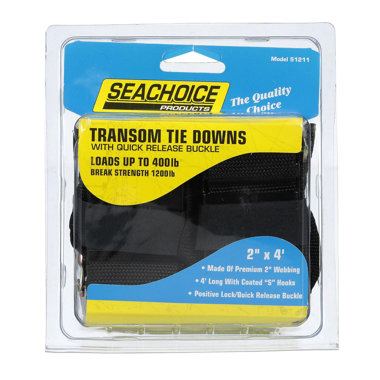 Seachoice Premium Transom Tie Down Boat Strap, 48 In. - 51211P - official Seachoice product image 5