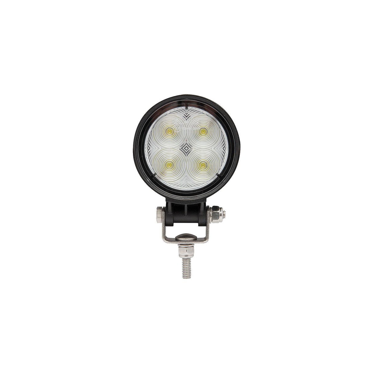 Seachoice 51601 LED Flood Beam Round Work Light, 12/24V, Black Housing, 4 LEDs - TLL30FBSCH