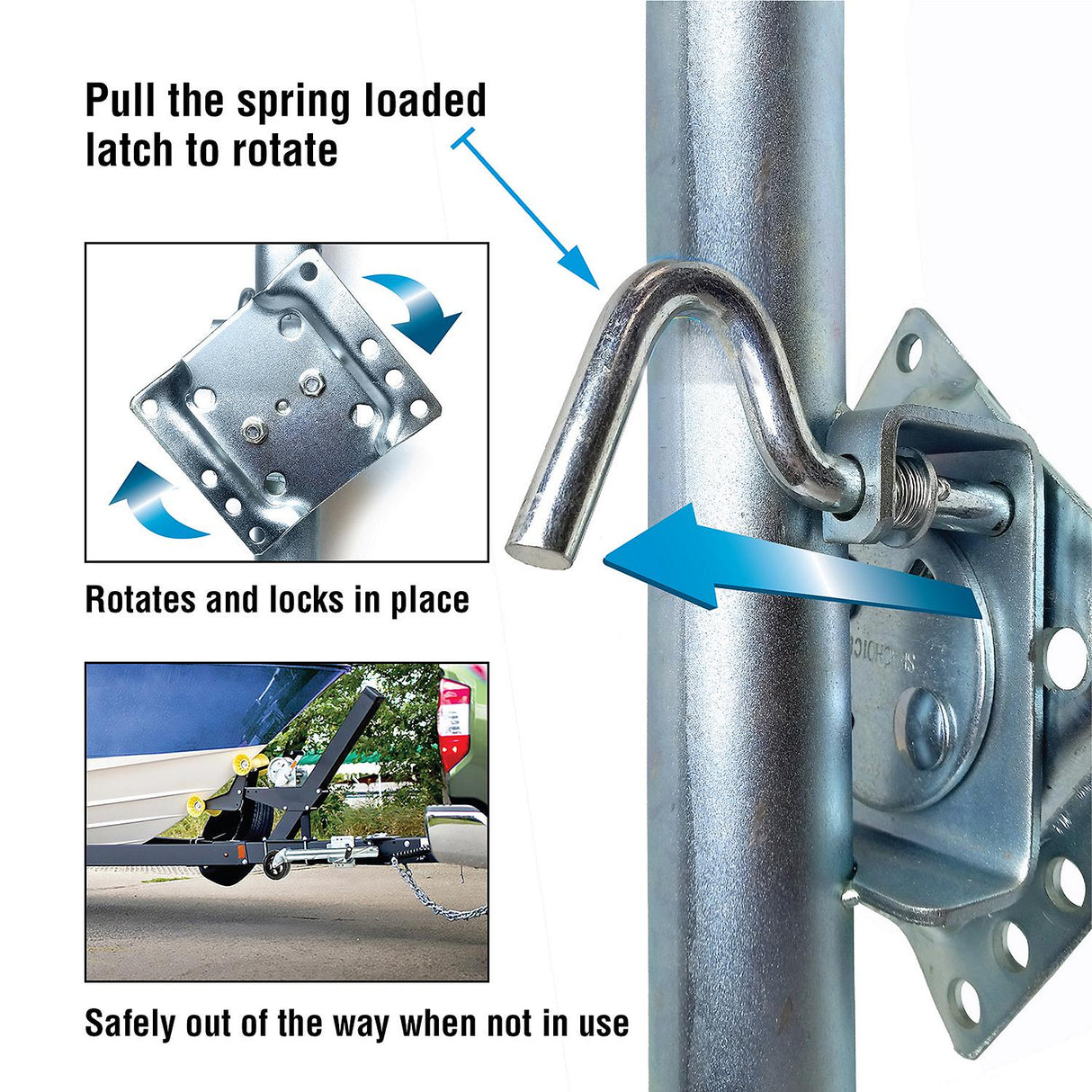 Seachoice Fold Up Trailer Jack, 22-7/8 In., Max Lift 1500 Lbs. - 50-52031 - official Seachoice product image 4