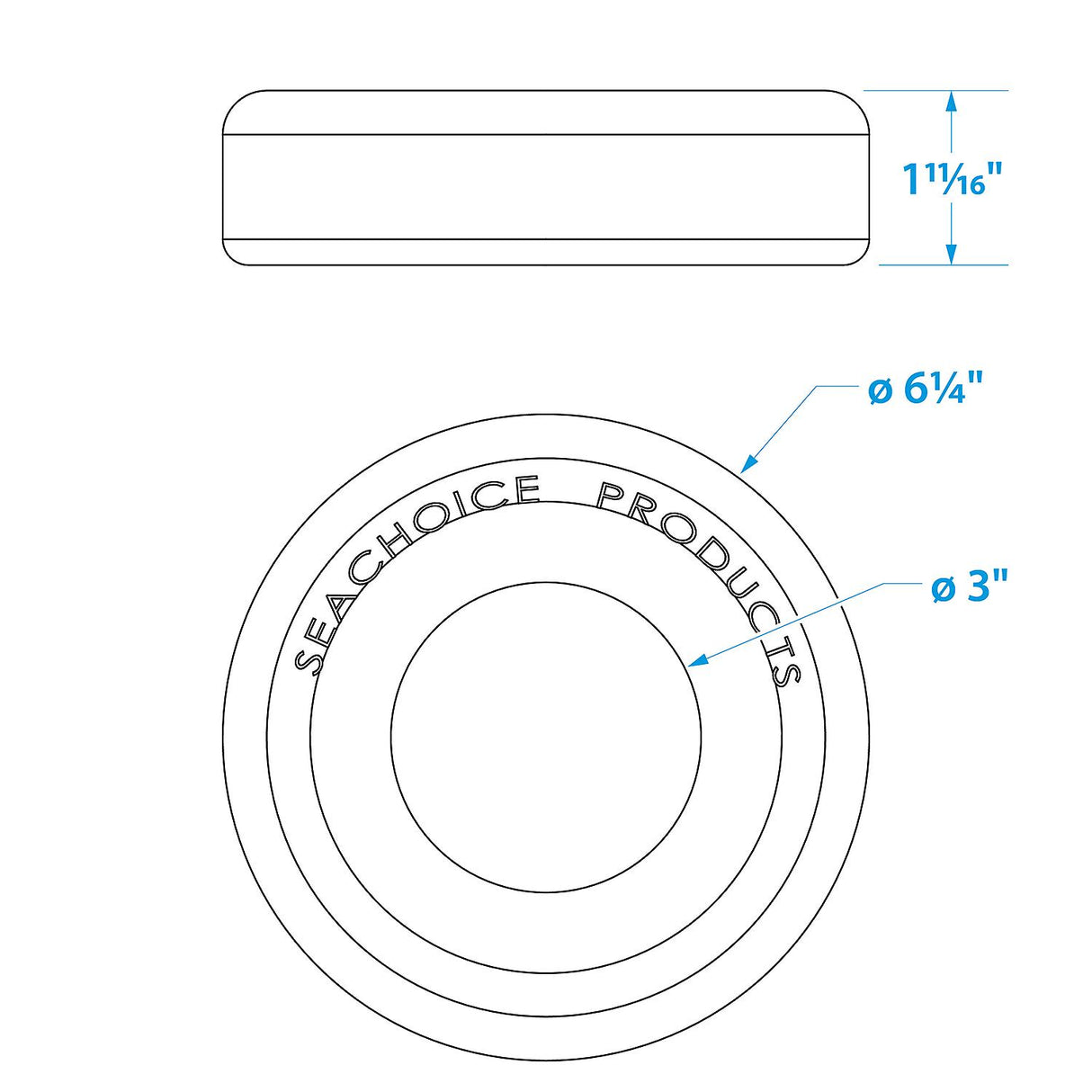 Seachoice Trailer Jack Stand Wheel Stop - 52101 - official Seachoice product image 3