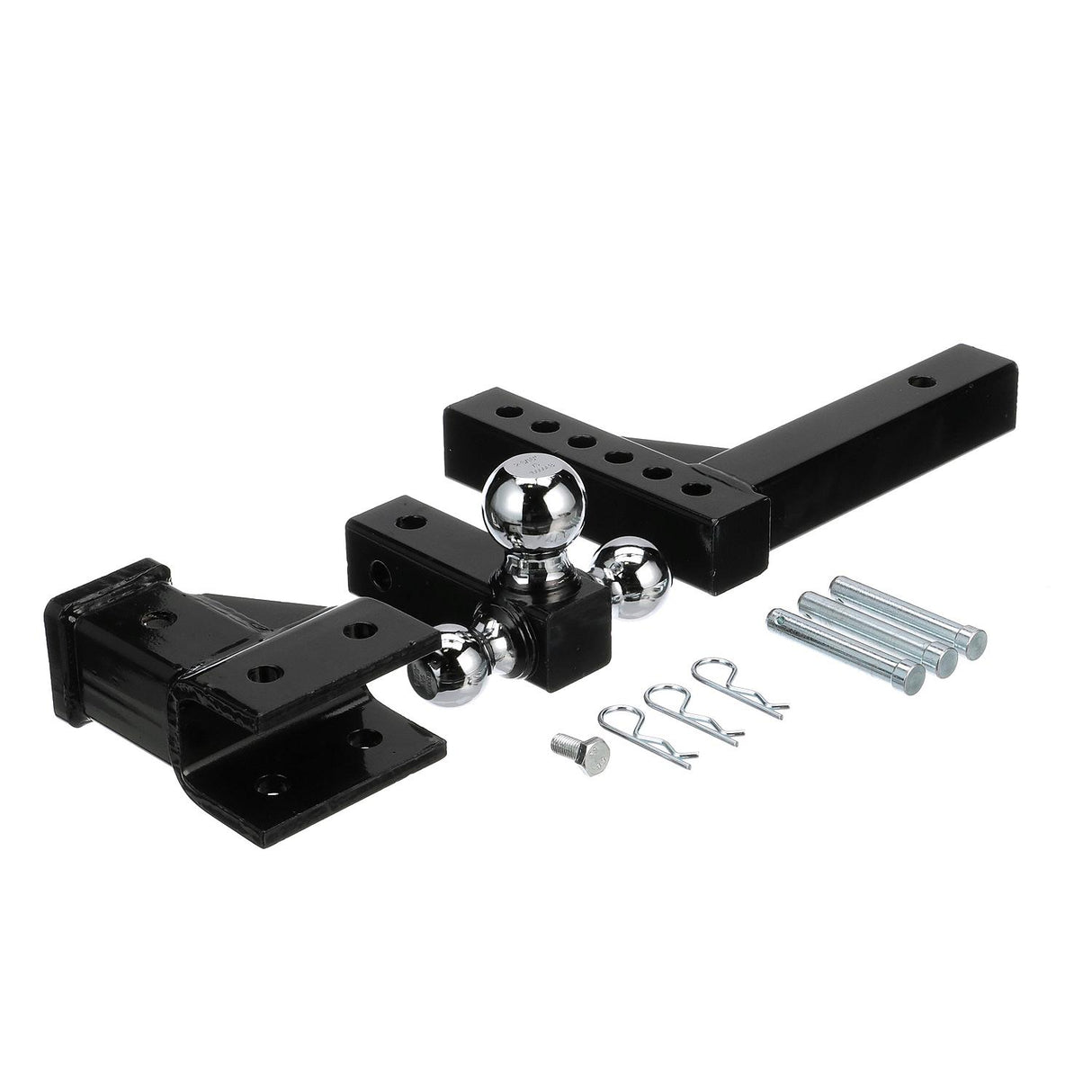 Seachoice Adjustable Trailer Hitch Drop, Tri Ball Mount Solid, 2 in. Shank, Black Finish - 52291 - official Seachoice product image 3