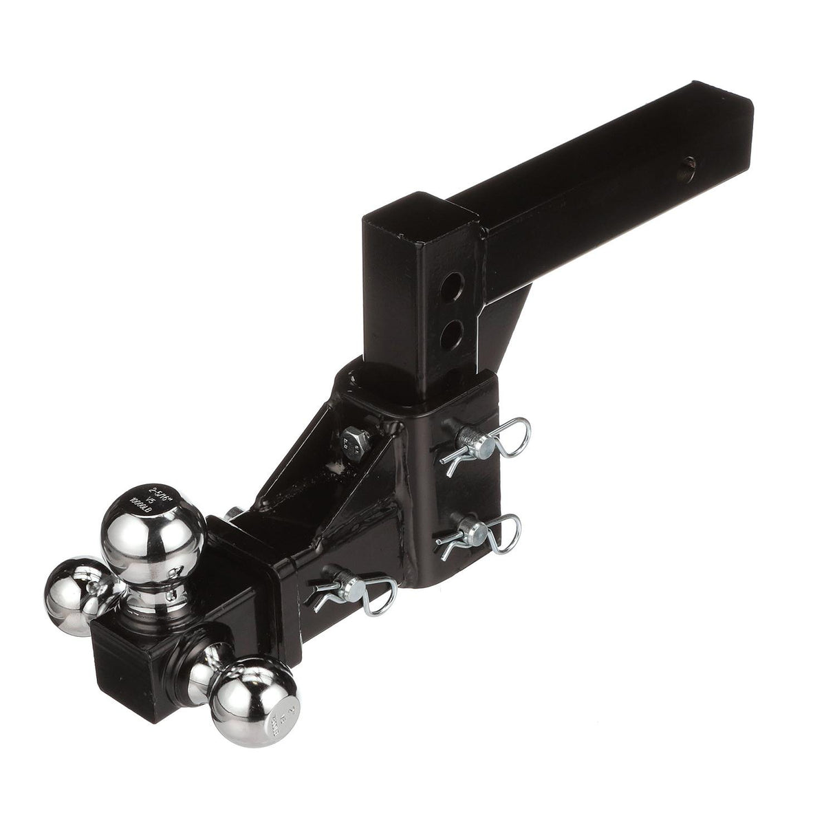 Seachoice Adjustable Trailer Hitch Drop, Tri Ball Mount Solid, 2 in. Shank, Black Finish - 52291 - official Seachoice product image 5