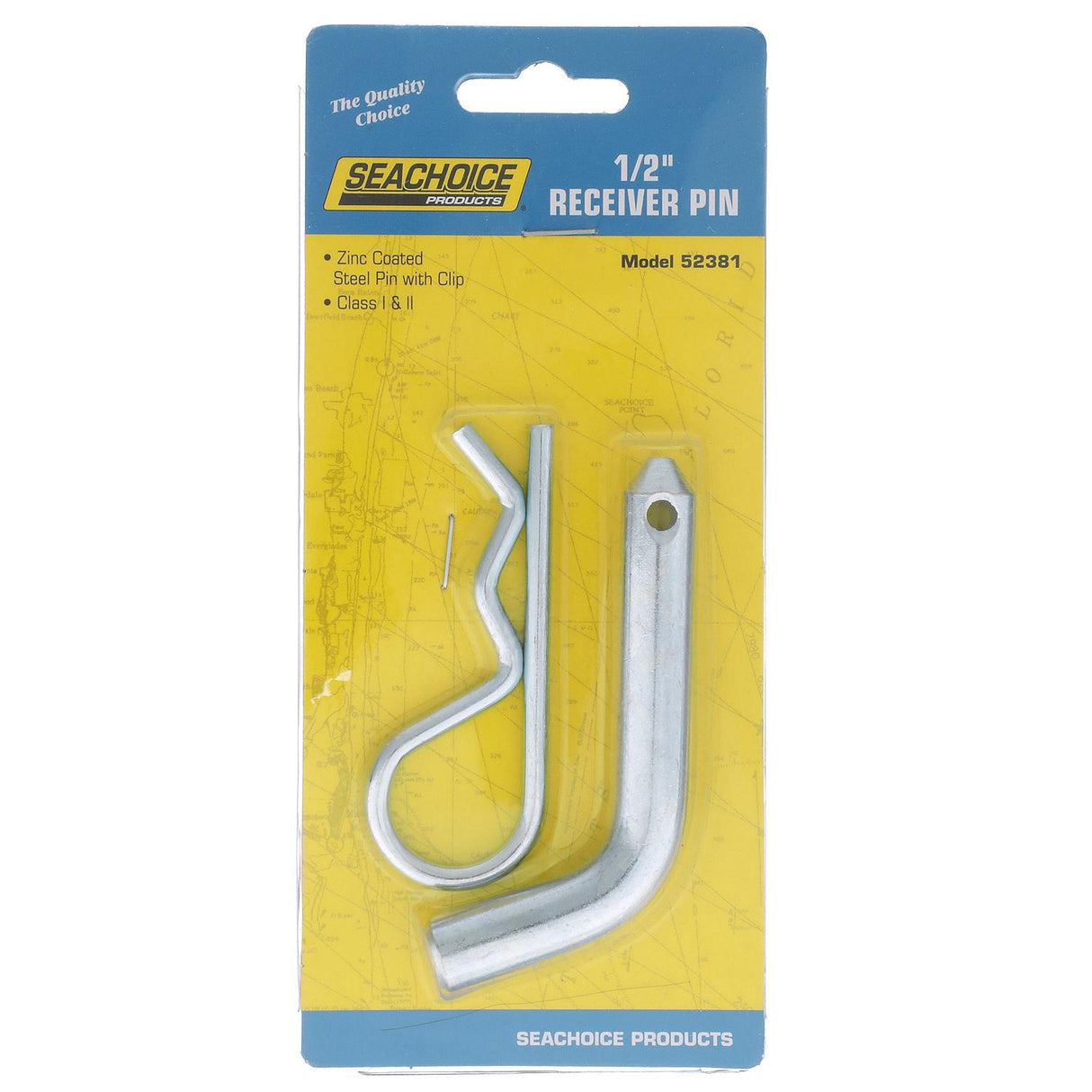 Seachoice Hitch Pin, 1/2 In., Trailer Receiver Clip Included - 52381 - official Seachoice product image 3